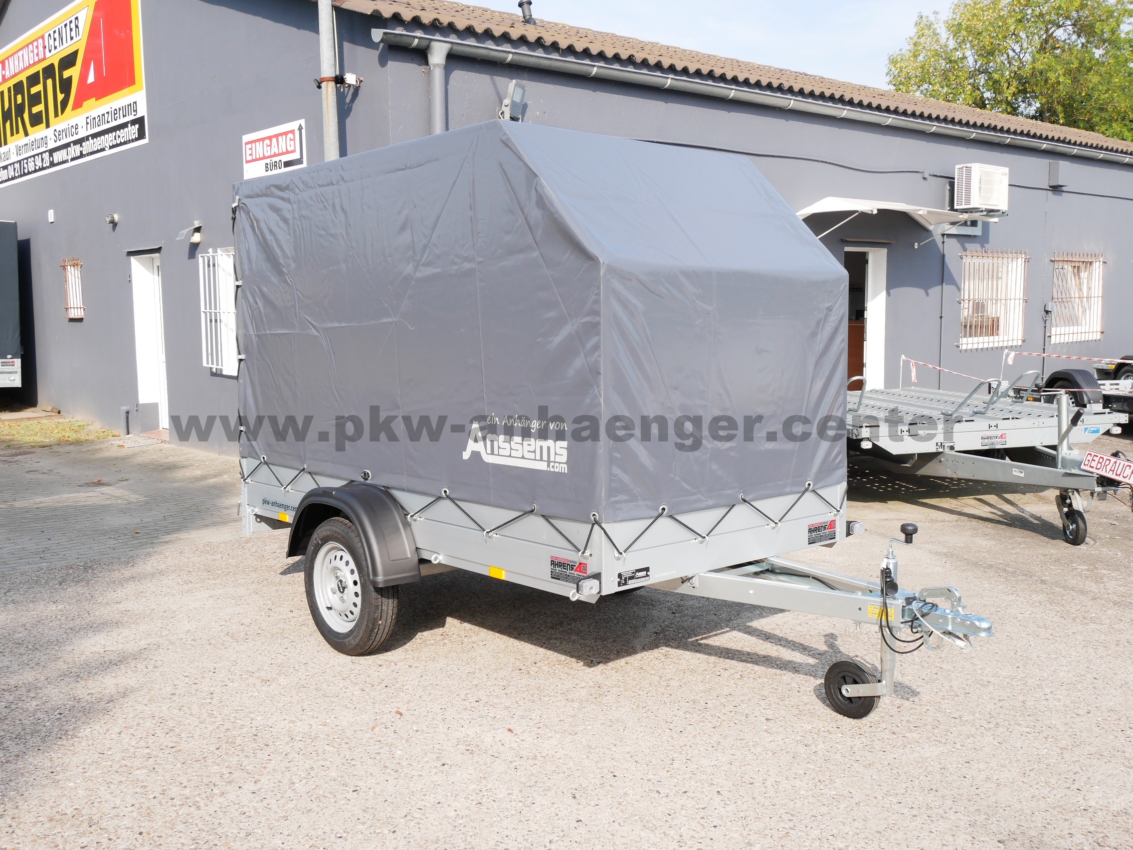Anssems GT 750 251x126x150cm Planenanhänger mit Windschräge