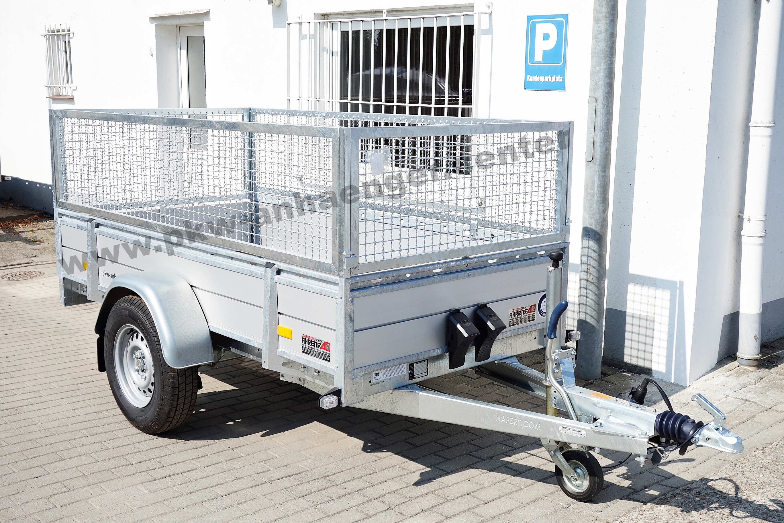 Hapert Azure L1 Alu 1500kg 250x130cm mit Wellgitteraufsatz