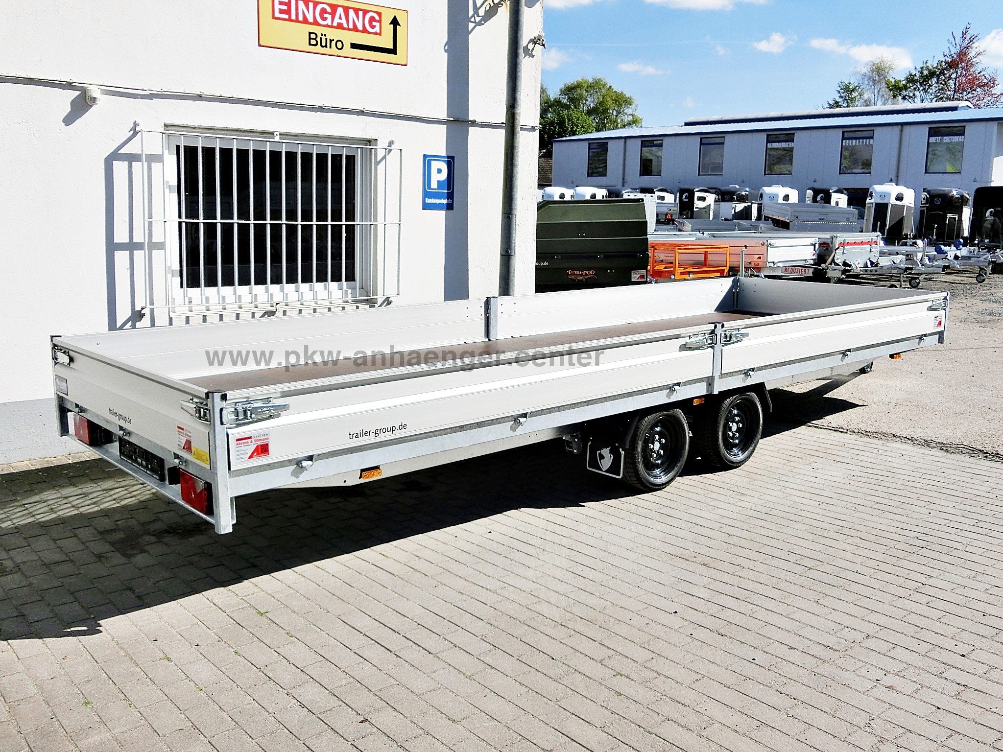 Hapert Hochlader 3500kg Parabelfederung 100km/h 505x200x30cm niedrig 13 Zoll