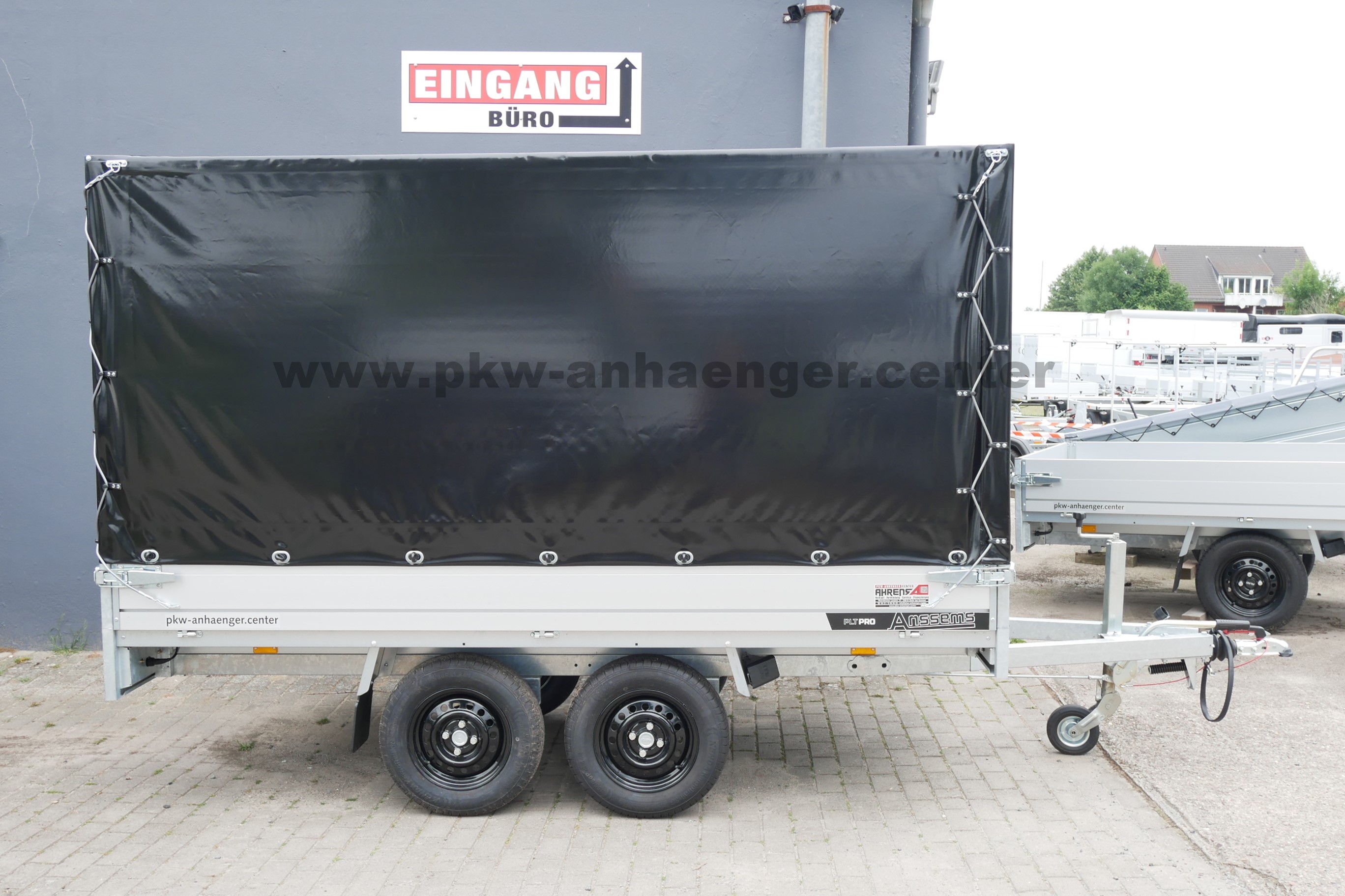 Mietanhänger (08) Planenanhänger Hochlader 2000kg 330x170x160cm