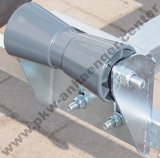 a-Kielrolle-grau Kielrolle mit Halter grau für Bootstrailer