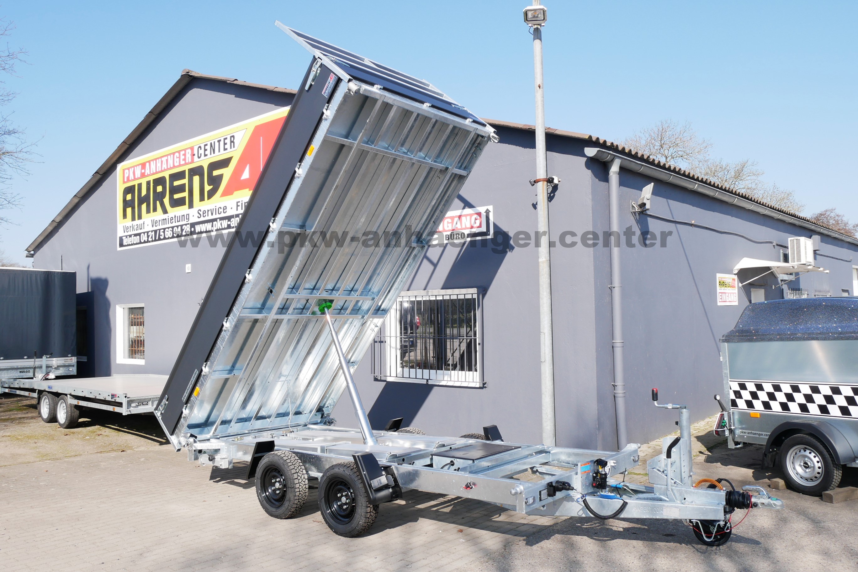 HAPERT COBALT-PLUS 3500kg 405x200x40cm Kipper mit Schienen Stützen Parabelfederung