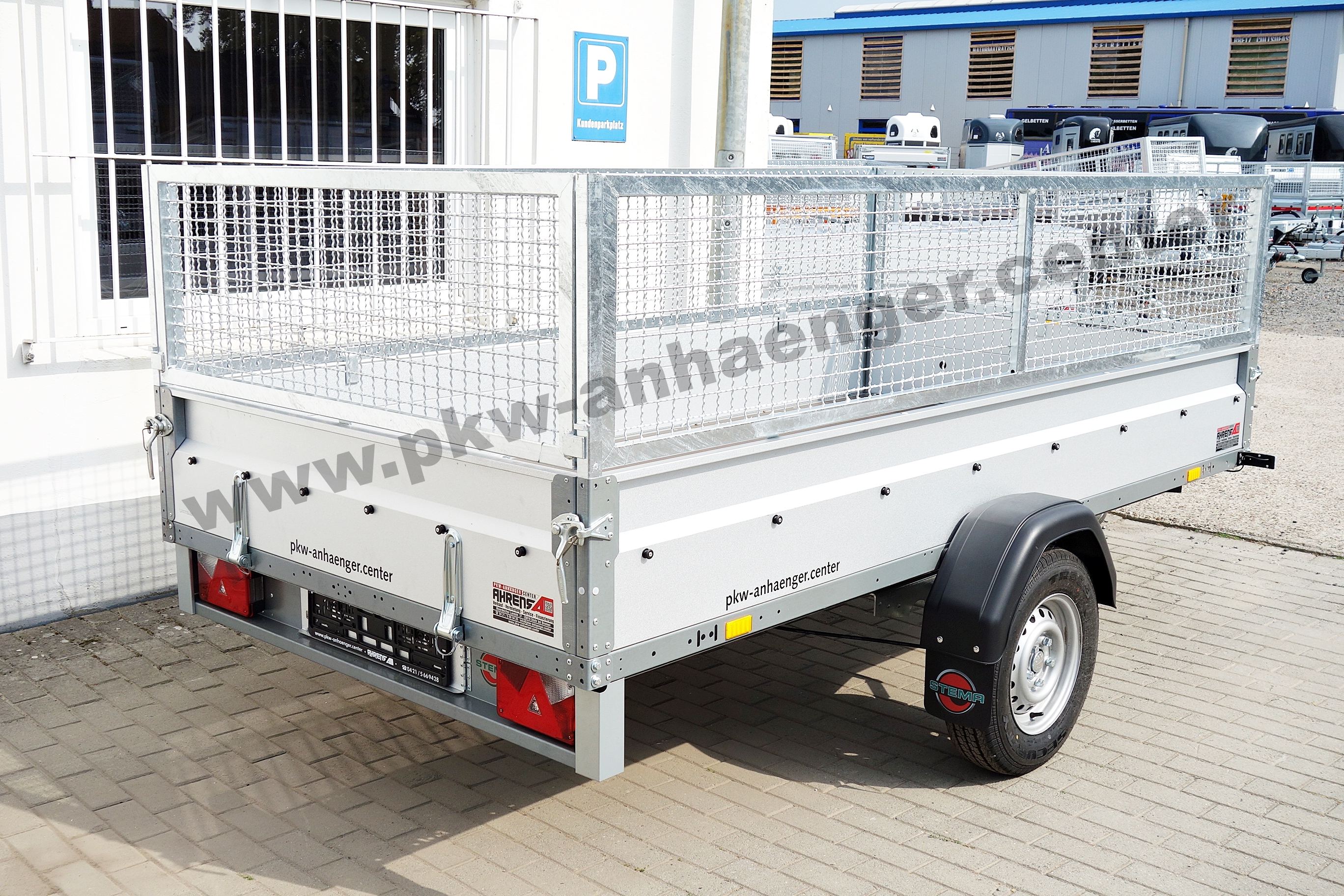 Anhänger STEMA SyStema 1300kg gebremst Aufsatz 301x153x90cm 100km/h
