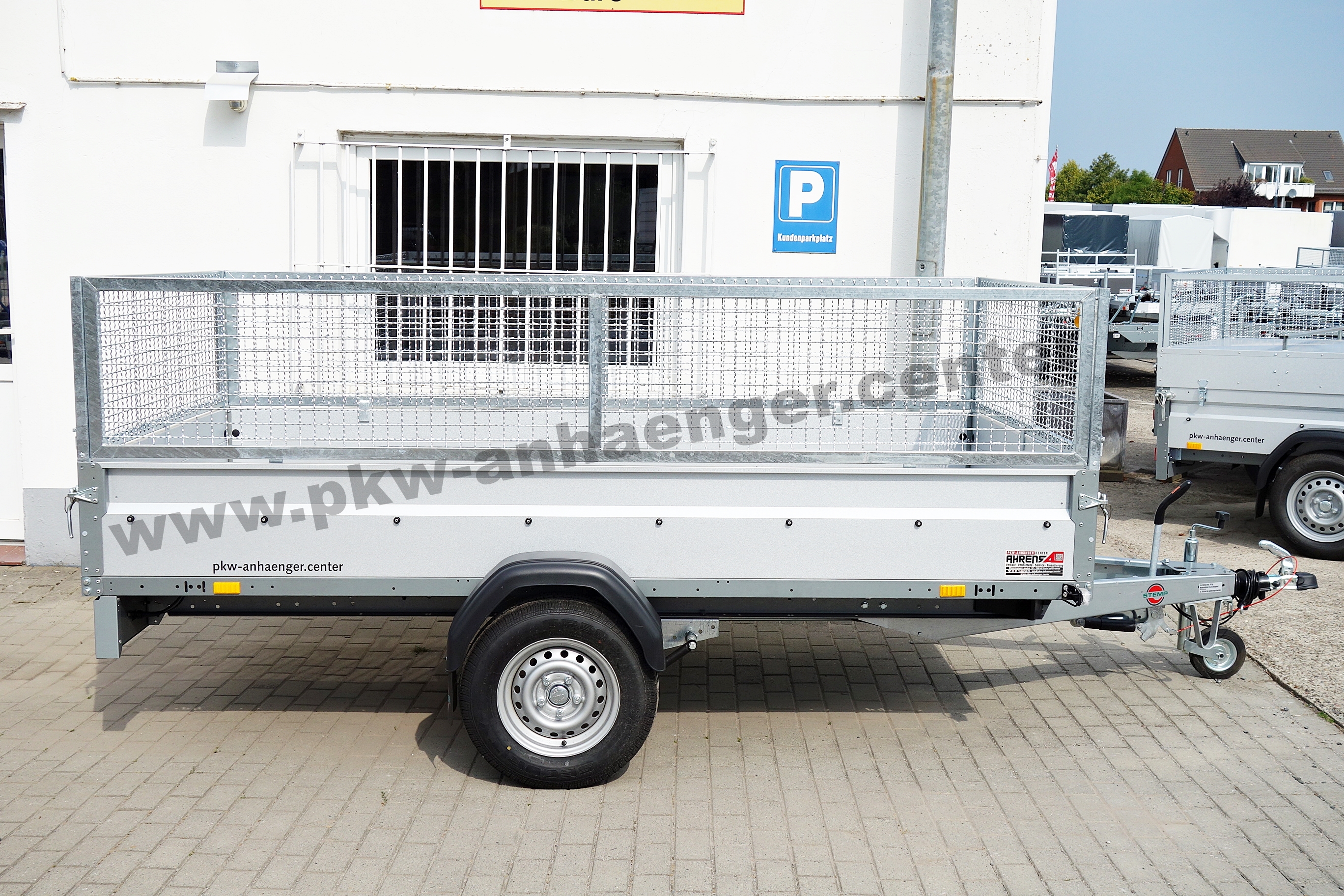 Anhänger STEMA SyStema 1300kg gebremst Aufsatz 301x153x90cm 100km/h