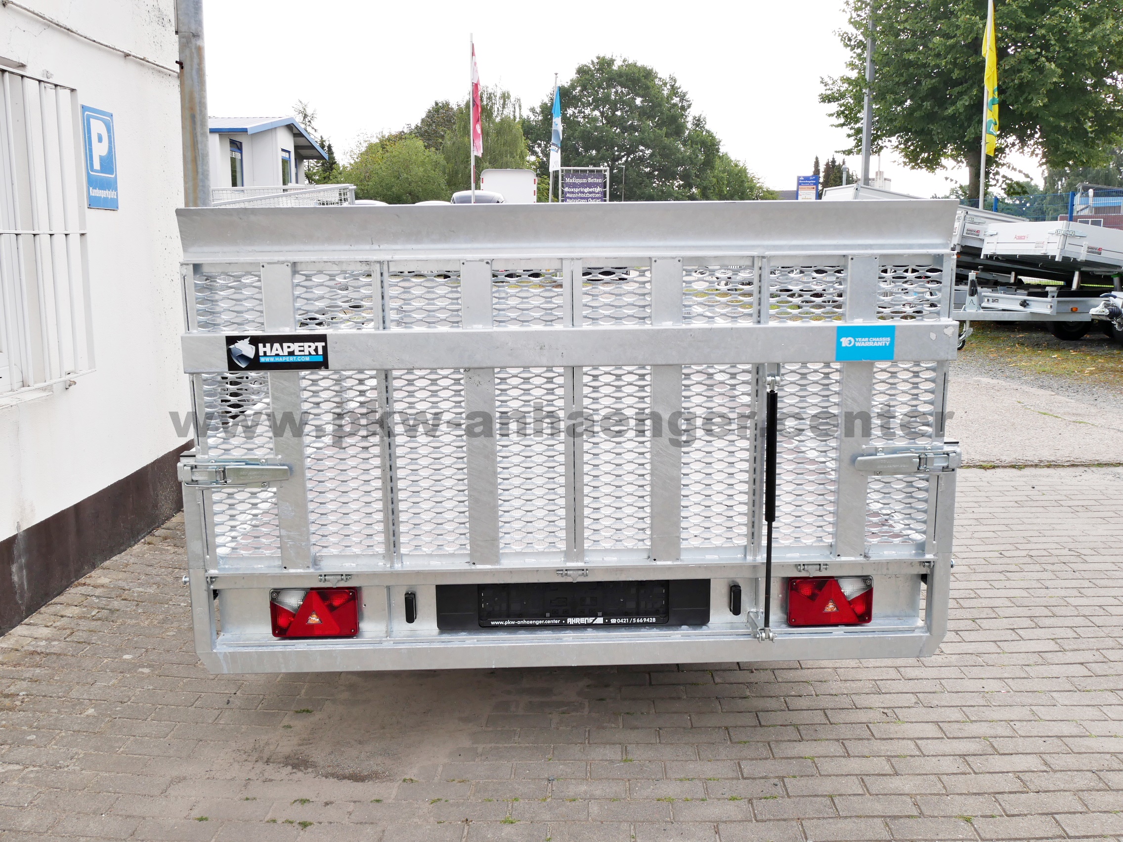 Hapert INDIGO HT2 3500kg 455x200x30cm Maschienentransporter ankippbar Hochlader Parabel