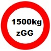 Schild-1500kg-weiss 1500kg zGG statt 1300kg für Vezeko Husky Absenker