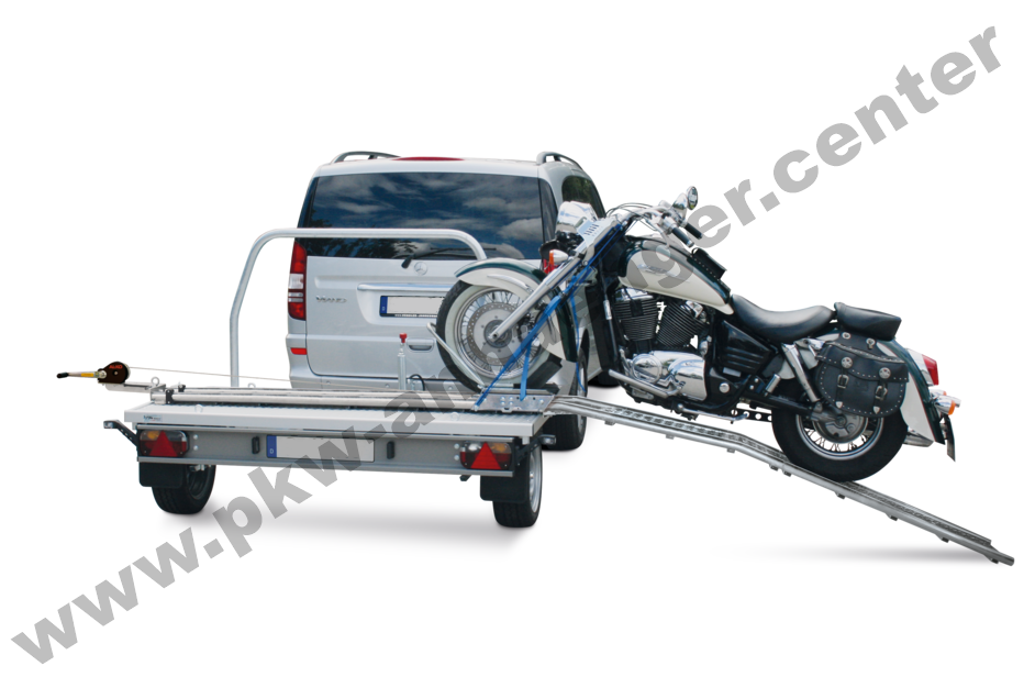 Zubehörset Verladehilfe für Motorrad (Hinterradbreite bis 180mm) auf Wheely Plattform -lose-