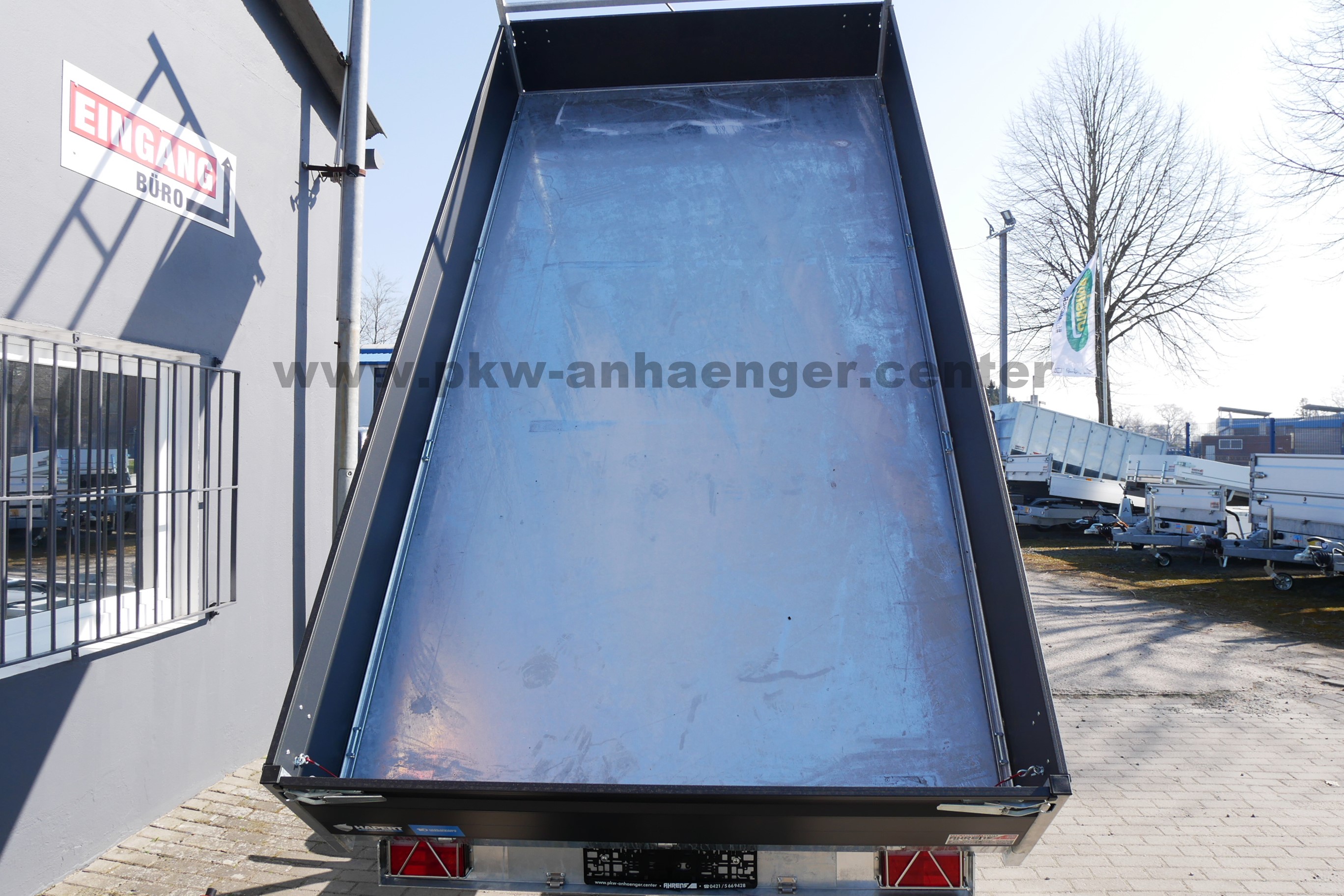 HAPERT COBALT-PLUS 3500kg 405x200x40cm Kipper mit Schienen Stützen Parabelfederung