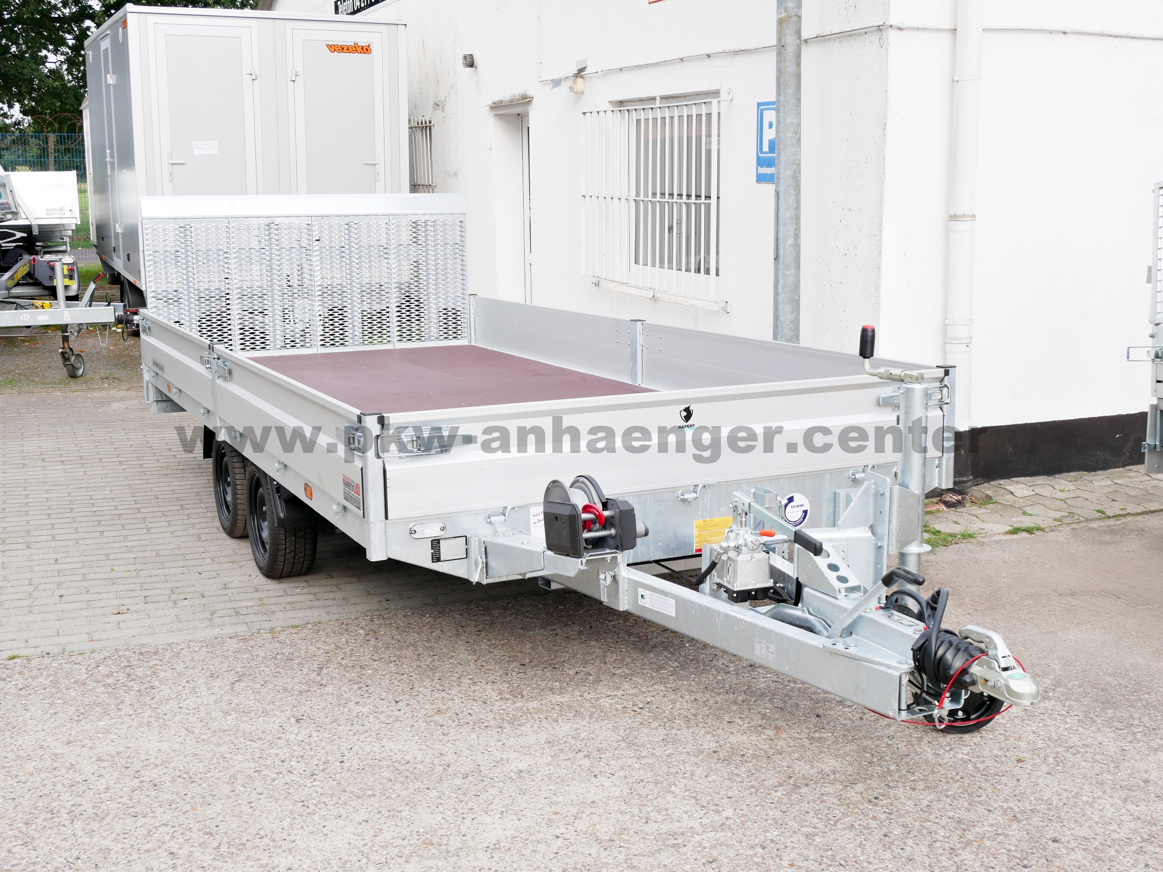 Hapert INDIGO HT2 3500kg 455x200x30cm Maschienentransporter ankippbar Hochlader Parabel