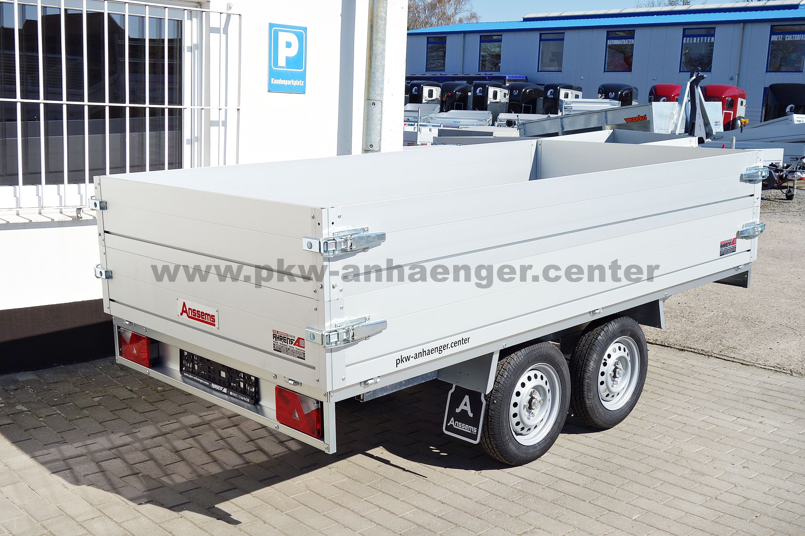 Anssems PLTT 1350 305x150x60cm Pritschenhochlader Tandem Aufsatz