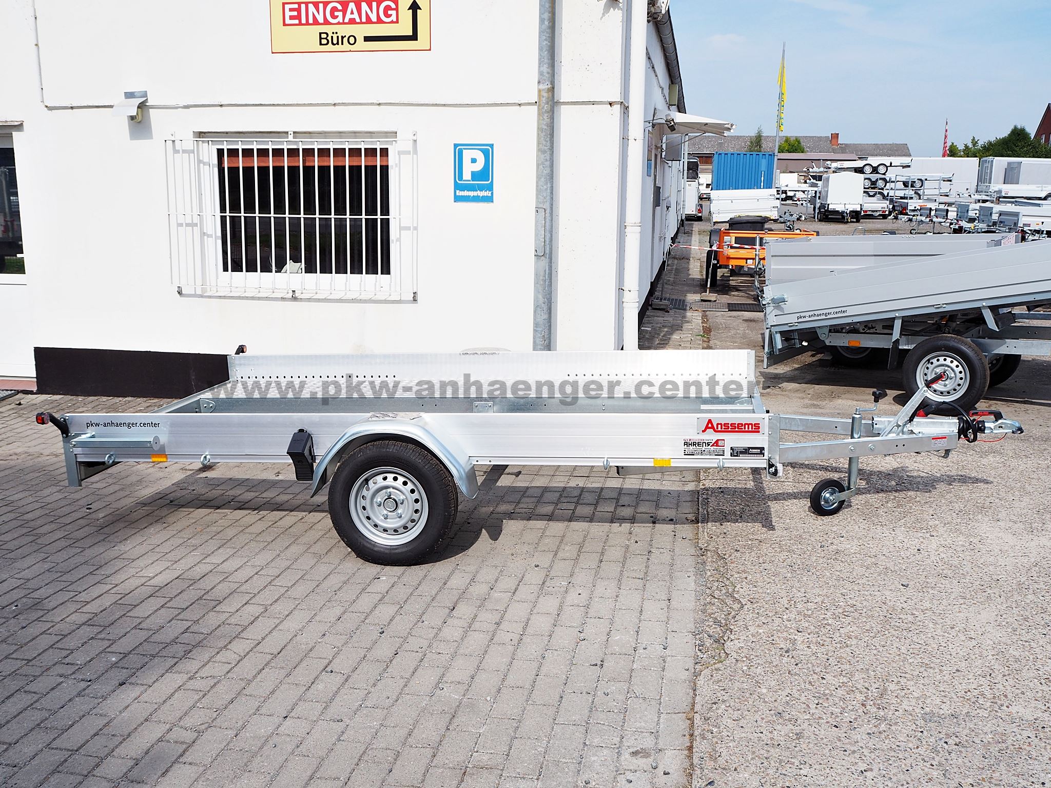 Anssems AMT 1300 340x180 ECO Autotrailer mit Aluboden für Kleinfahrzeuge
