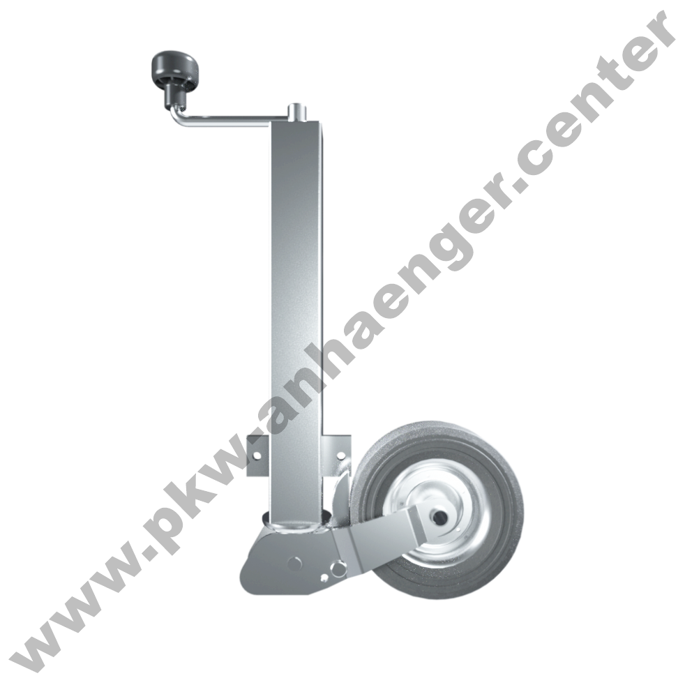 a-B40130 Automatik-Stützrad 60mm vierkannt 2Loch-Flansch für PKW Anhänger