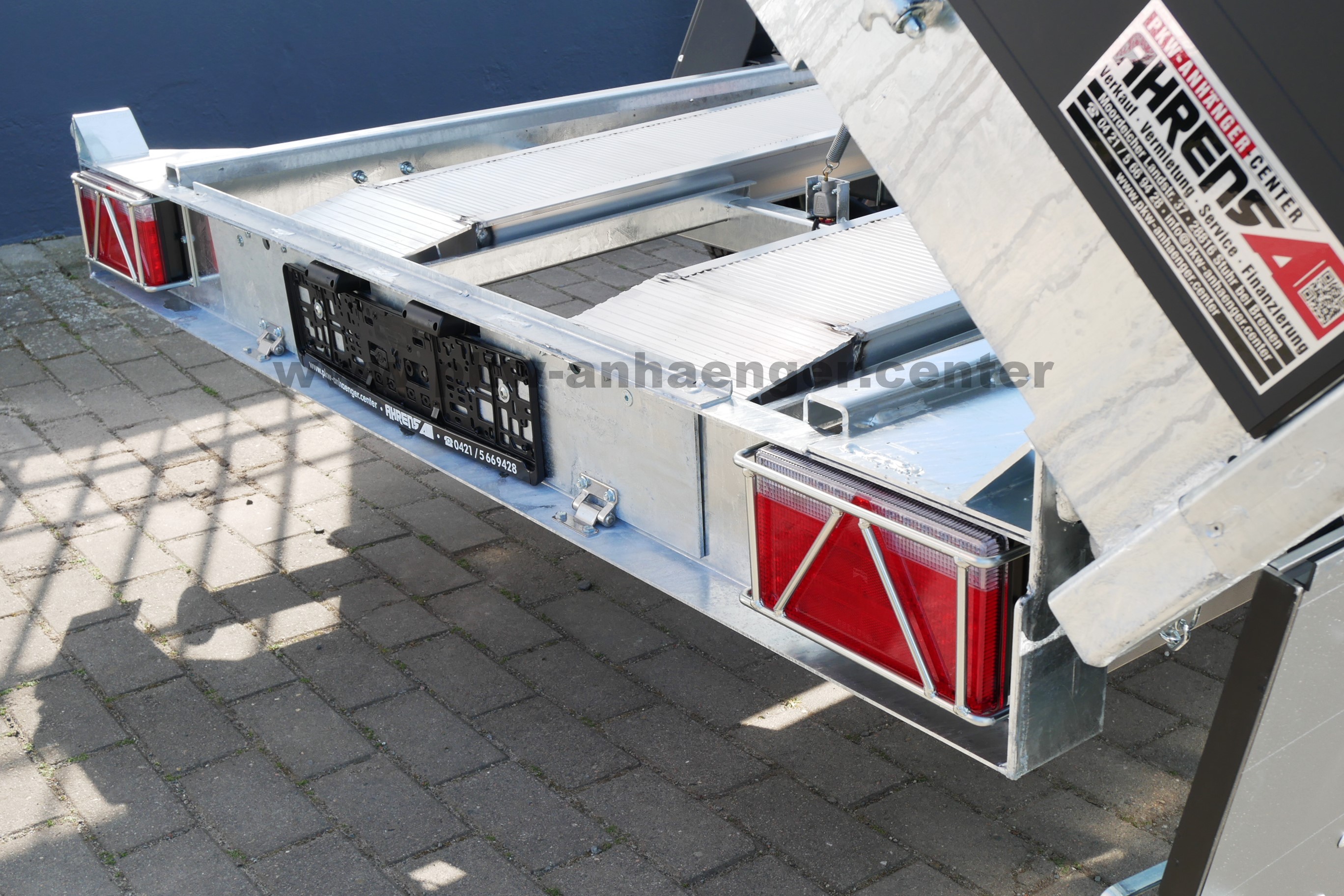 HAPERT COBALT-PLUS 3500kg 405x200x40cm Kipper mit Schienen Stützen Parabelfederung