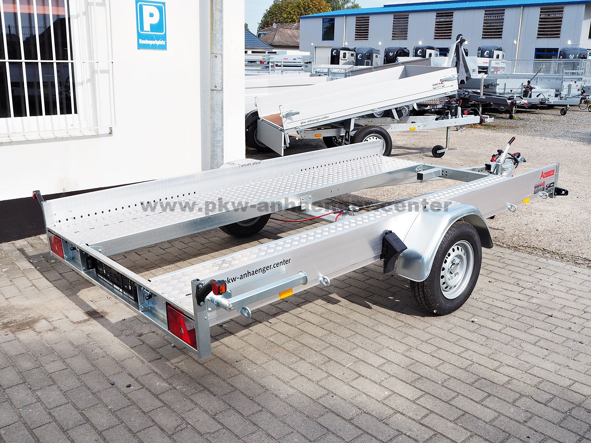 Anssems AMT 1300 340x180 ECO Autotrailer mit Aluboden für Kleinfahrzeuge
