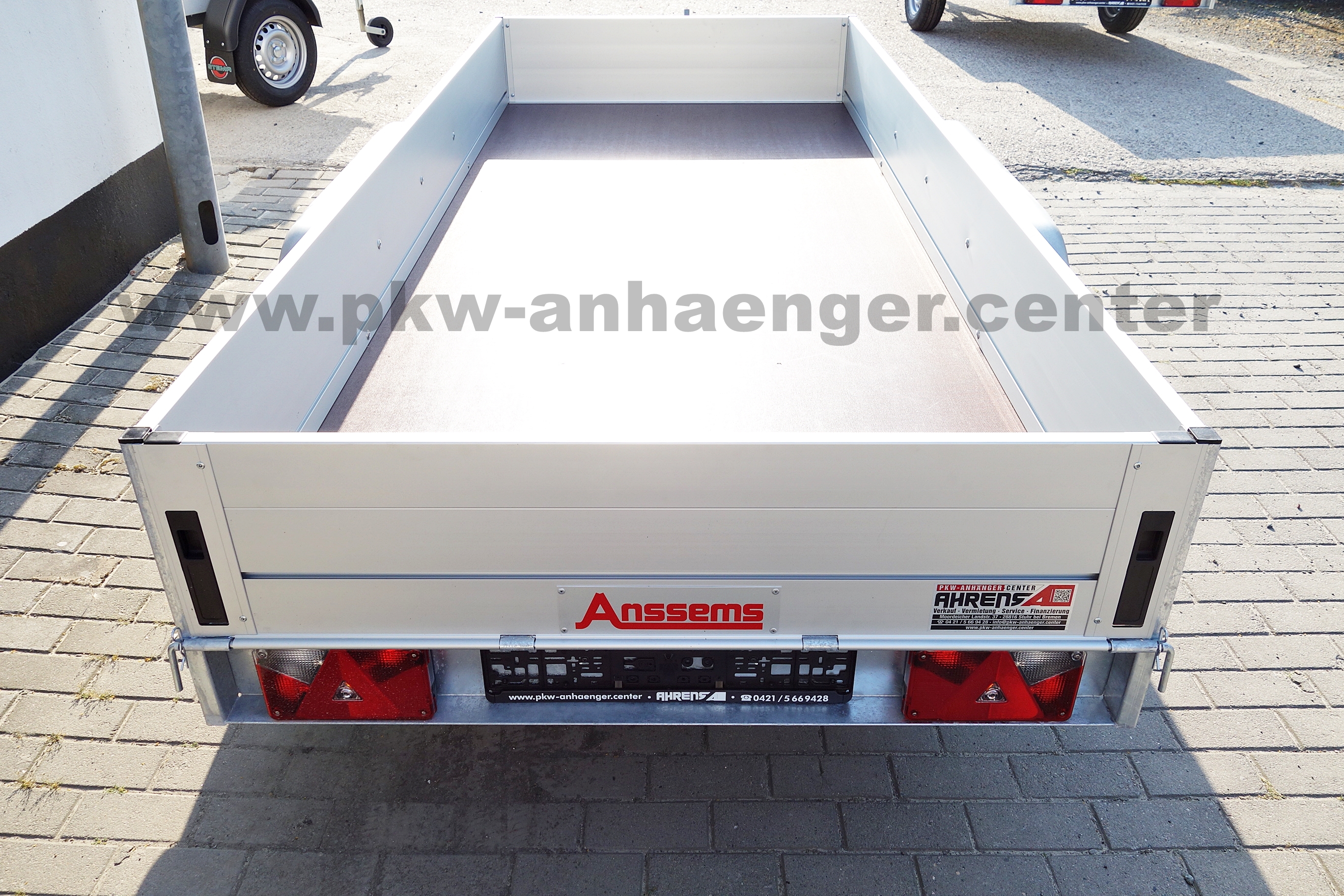 Anssems GTT 1500 301x126x160cm Planenanhänger Aluanhänger Tandem