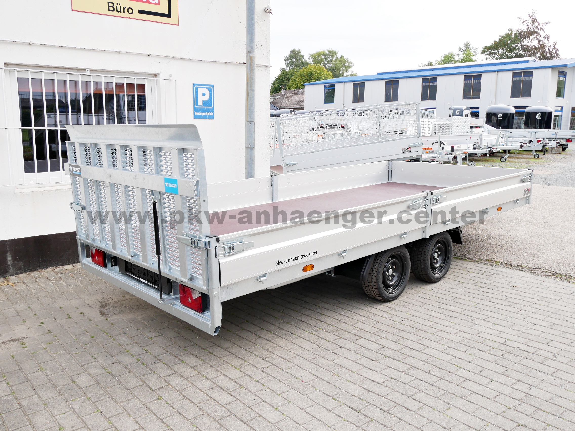 Hapert INDIGO HT2 3500kg 455x200x30cm Maschienentransporter ankippbar Hochlader Parabel