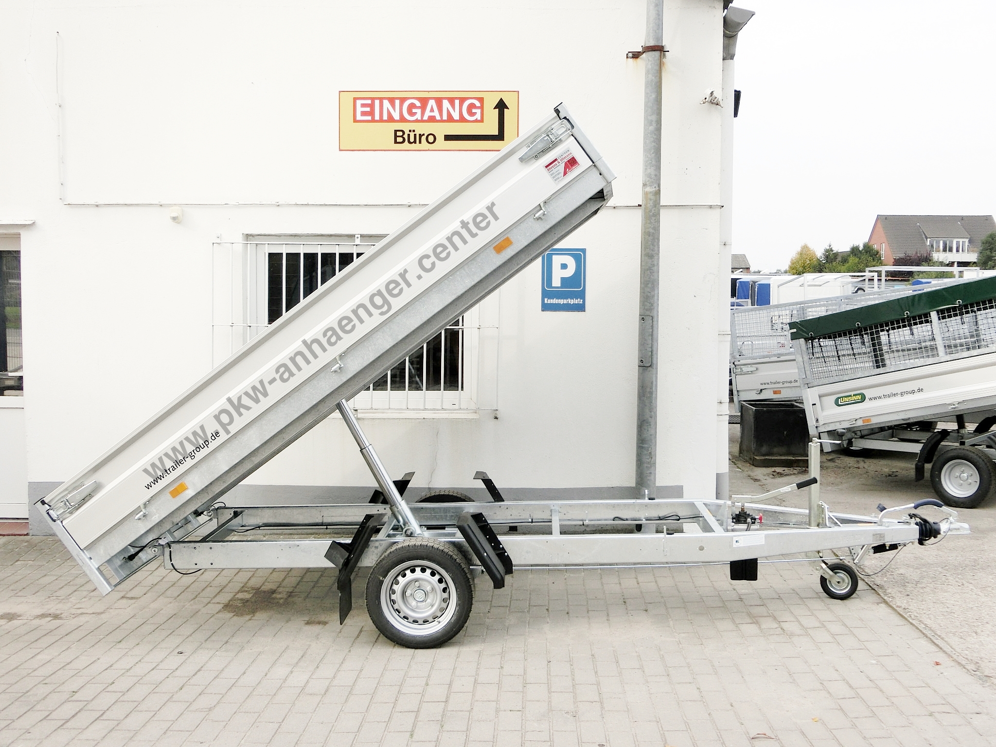 Rückwärtskipper Einachser Hapert 1500kg COBALT HB1 305x160x30cm
