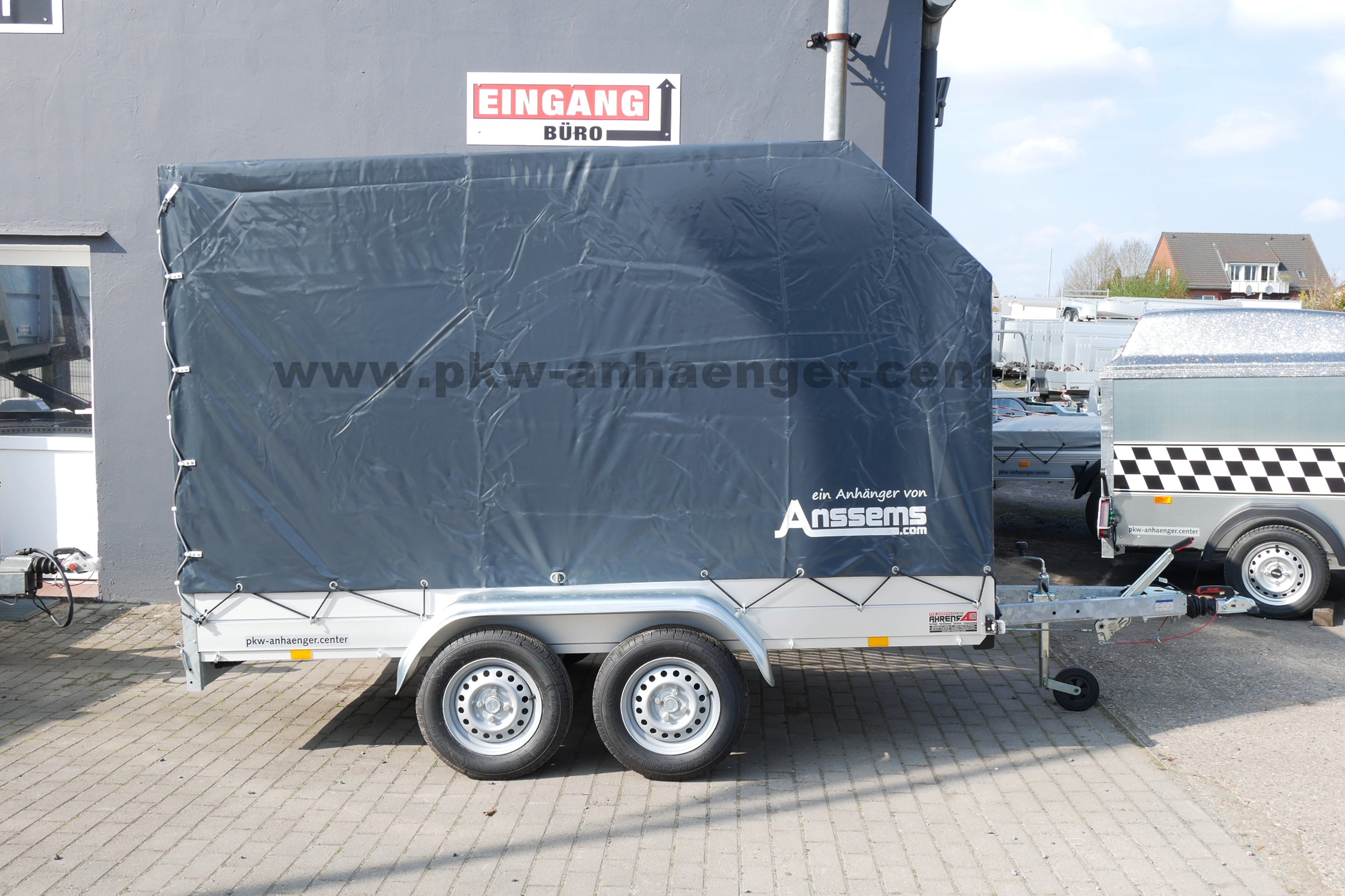 Anssems GTT 2000 301x151x180cm Planenanhänger Windschräge Tandem