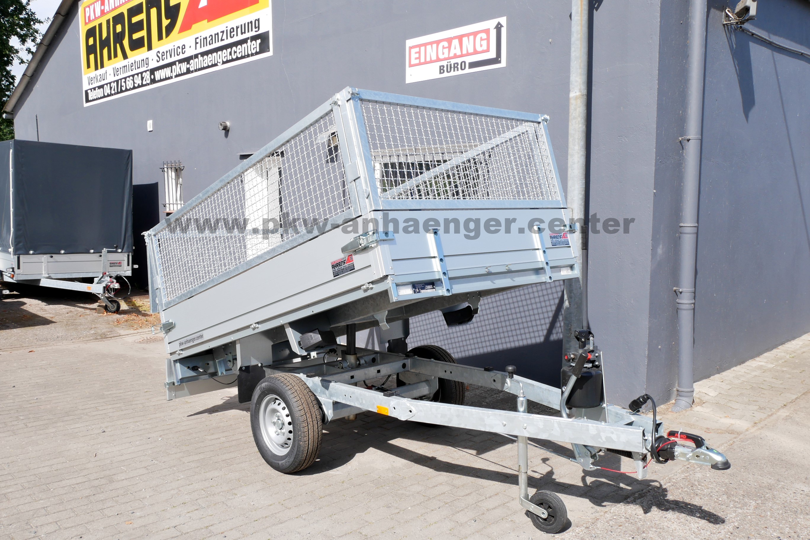 Anssems KLTB 1350 251x150x90cm Gitteraufsatz Rückwärtskipper