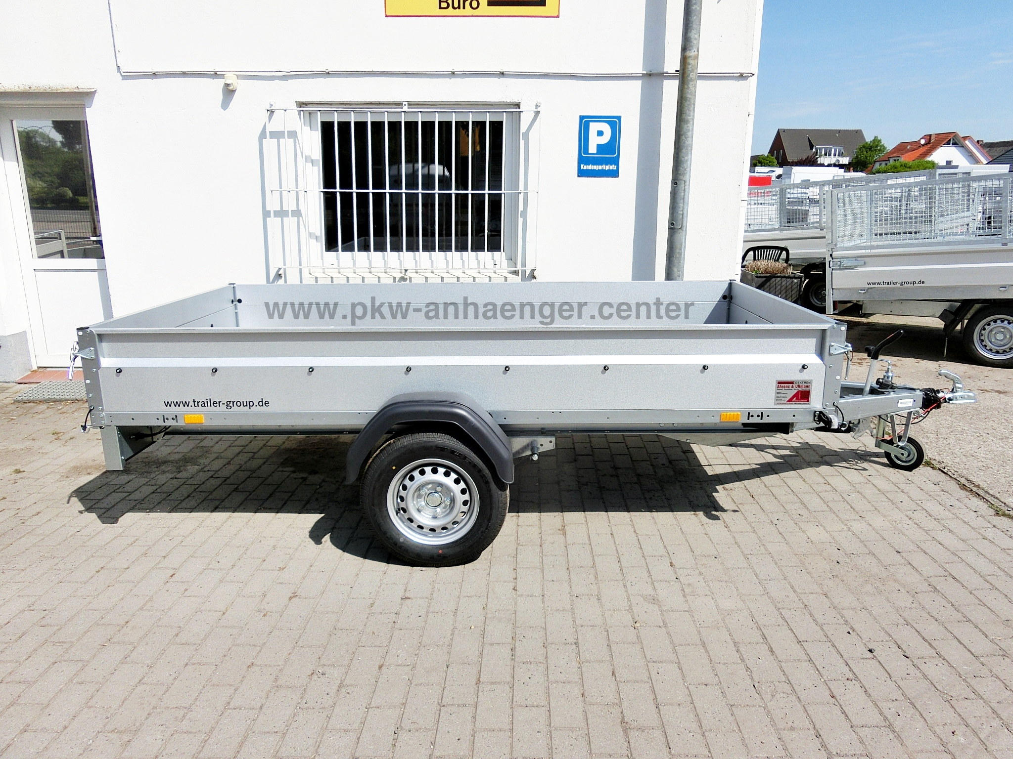 Anhänger STEMA SyStema 1300kg gebremst Aufsatz 301x153x90cm 100km/h