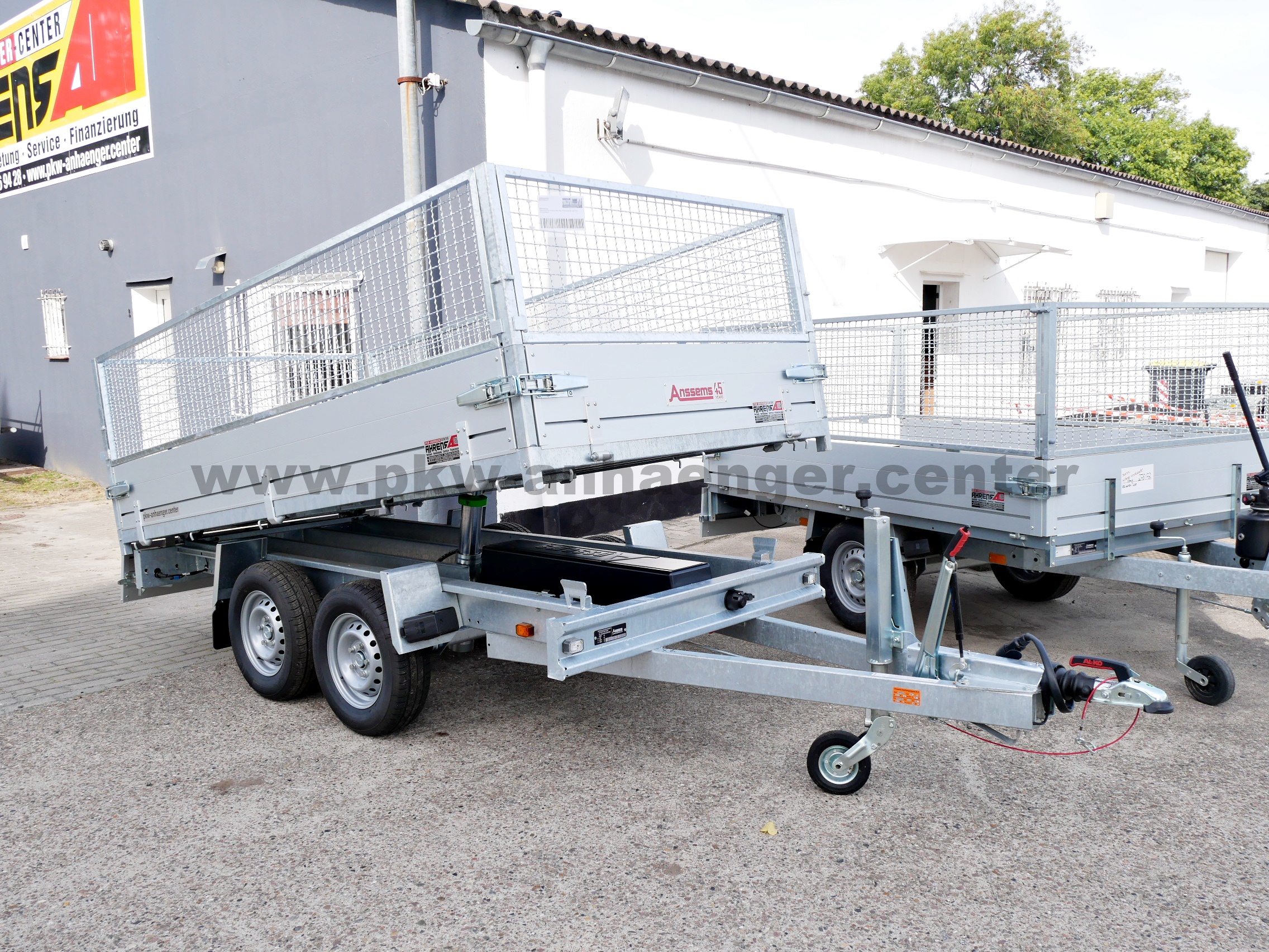 Anssems KSX-E 2500kg 305x153x85cm Gitteraufsatz Rückwärtskipper E-Hydraulik
