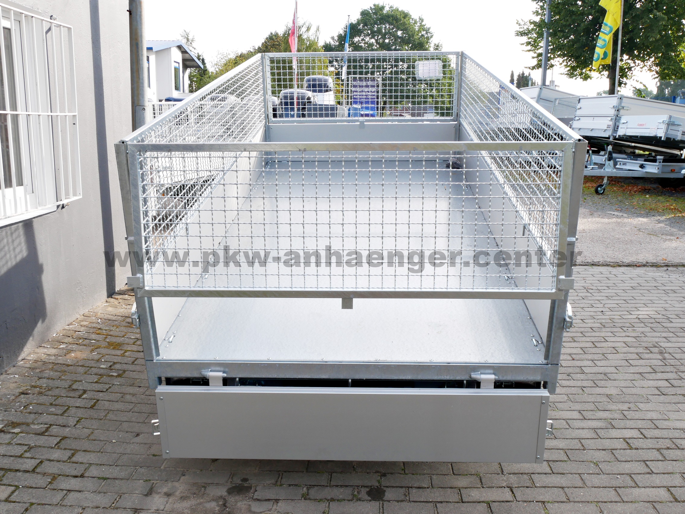 Anssems KSX-H 2000kg 305x153x85cm Gitteraufsatz Rückwärtskipper Handhydraulik
