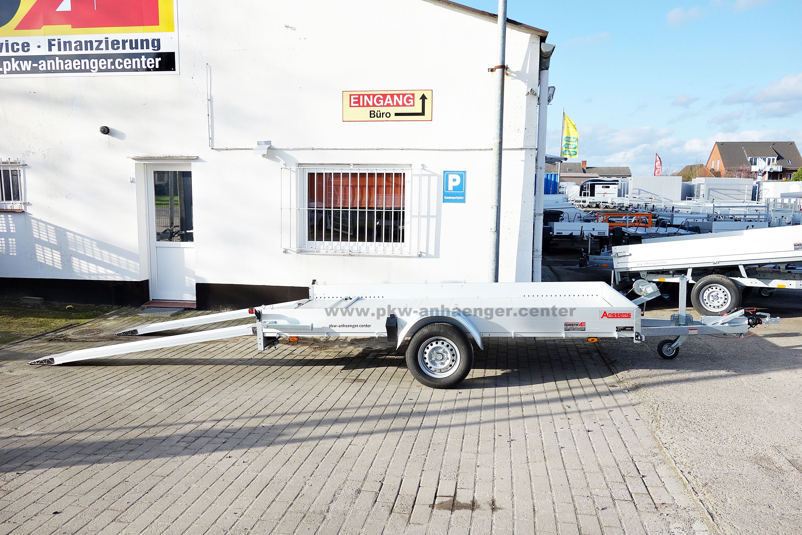 Anssems AMT 1200 340x170 Autotrailer mit Aluboden für Kleinfahrzeuge