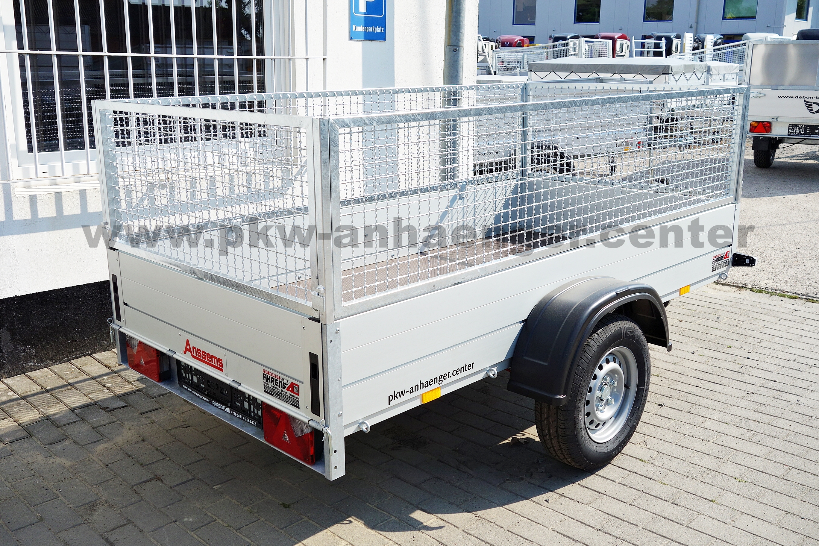 Anssems GTB 1200 251x126x85cm Anhänger Gitteraufsatz