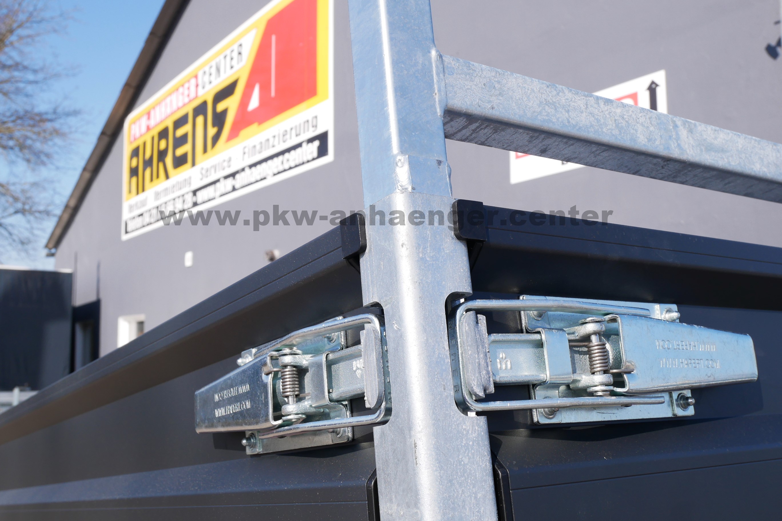 HAPERT COBALT-PLUS 3500kg 405x200x40cm Kipper mit Schienen Stützen Parabelfederung