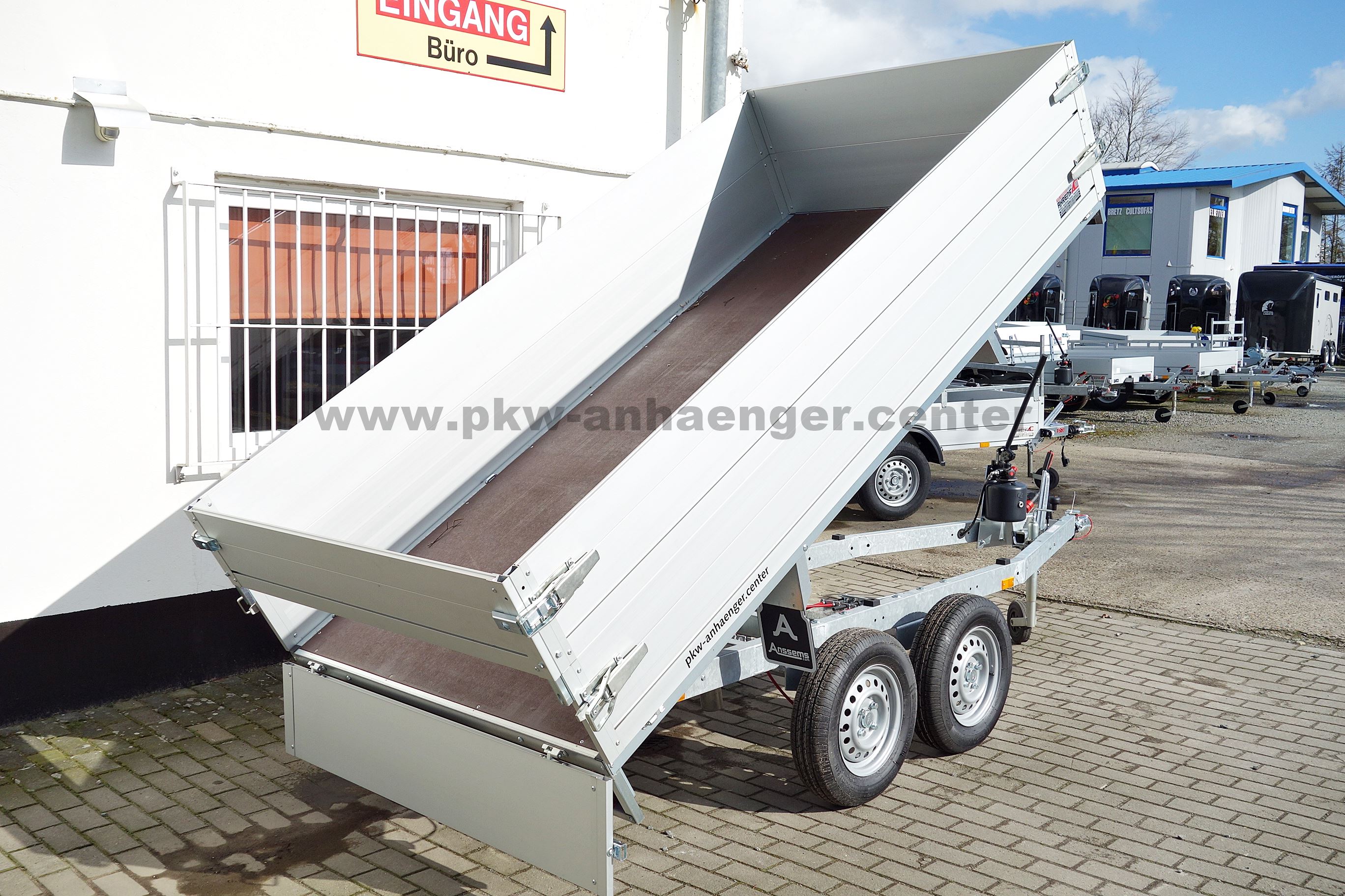Anssems KLTT 2000 305x150x60cm Rückwärtskipper Bordwandaufsatz Tandem