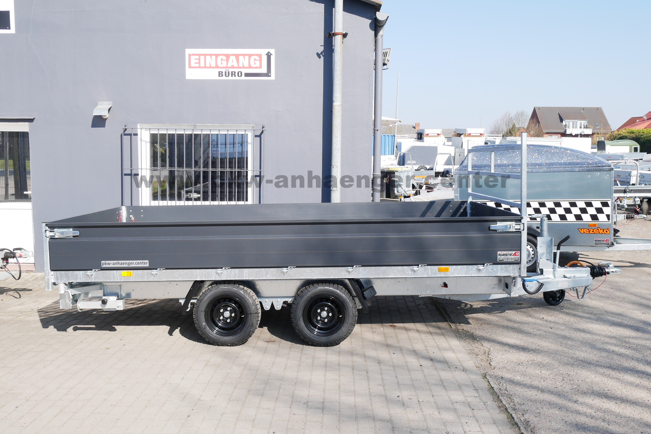 HAPERT COBALT-PLUS 3500kg 405x200x40cm Kipper mit Schienen Stützen Parabelfederung
