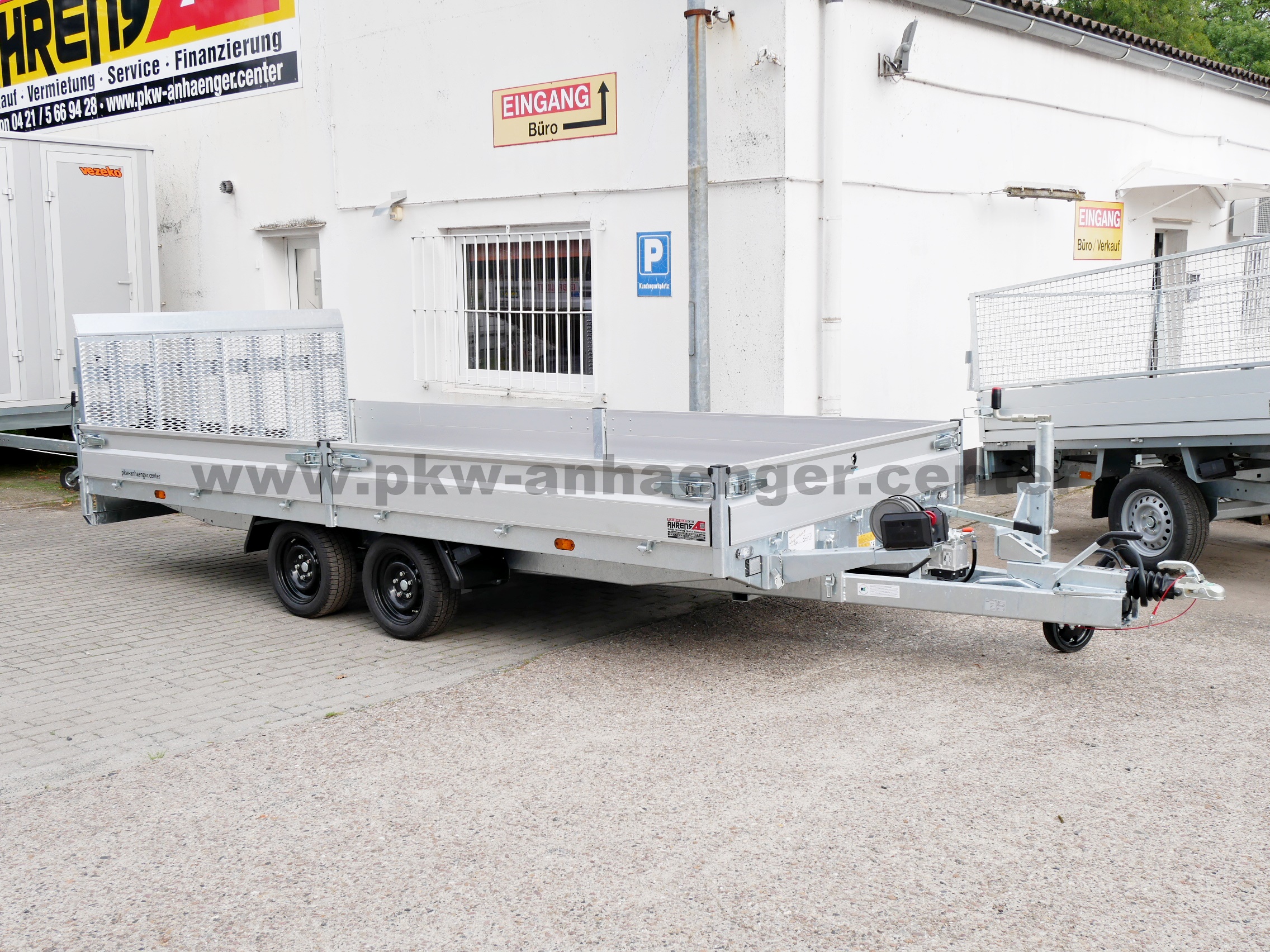 Hapert INDIGO HT2 3500kg 455x200x30cm Maschienentransporter ankippbar Hochlader Parabel