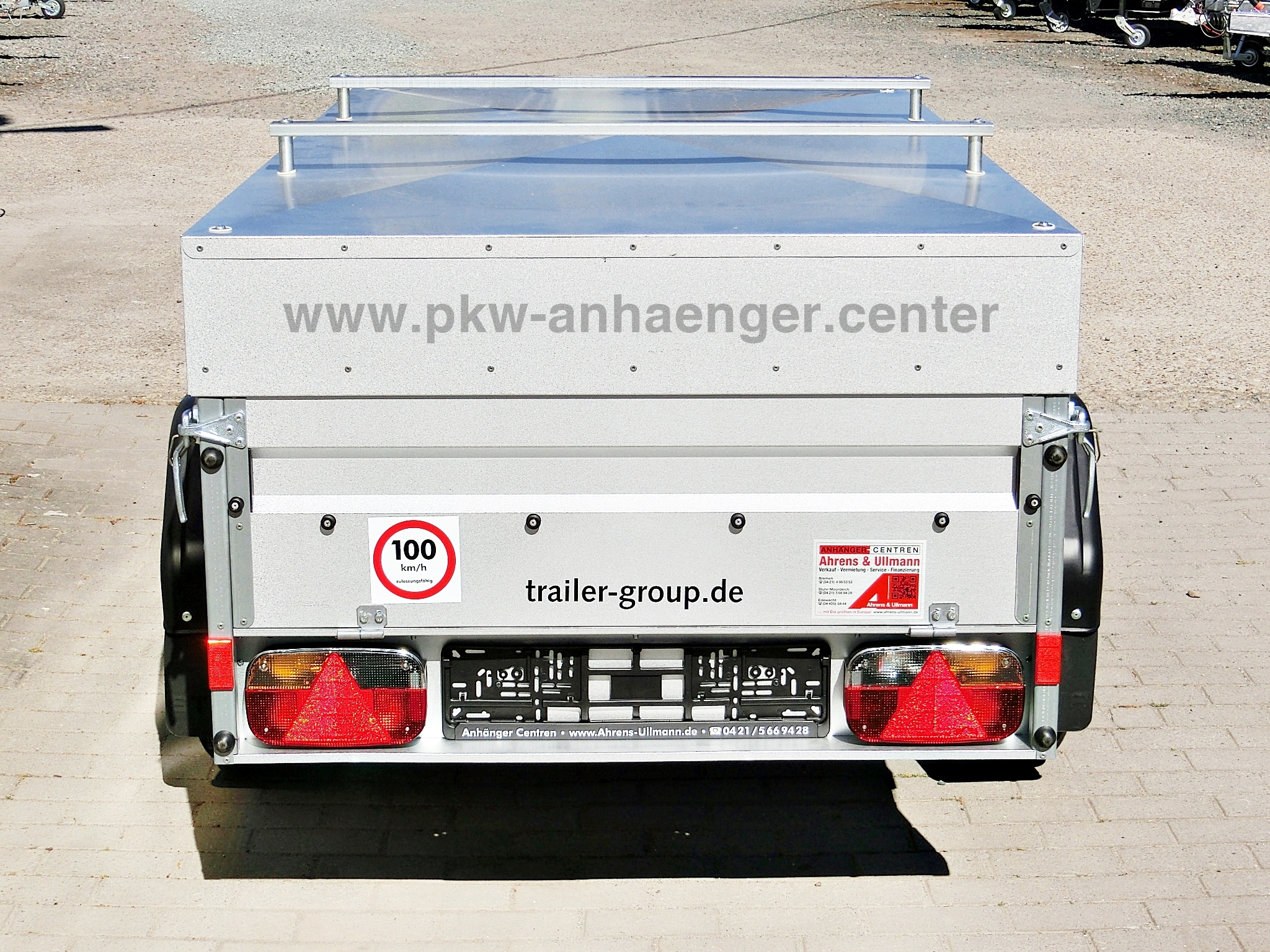 Deckelanhänger STEMA 750kg 201x108x50cm gebremst 100km/h