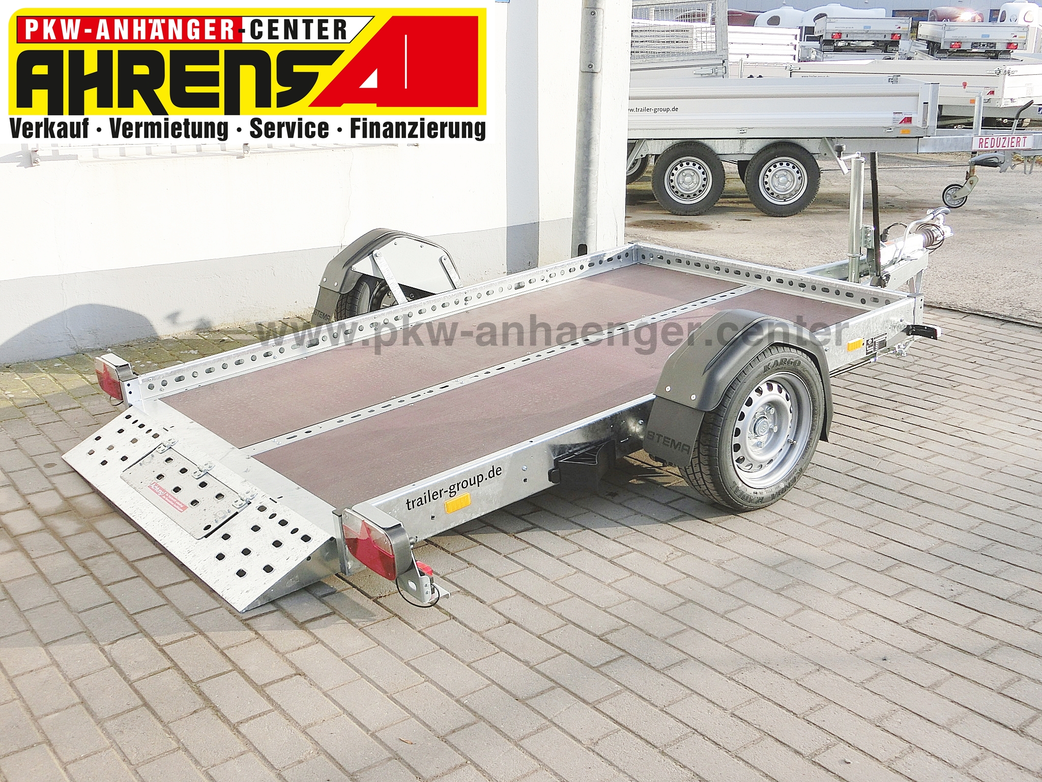 Absenkanhänger Stema WOM XT 1300kg 251x153cm