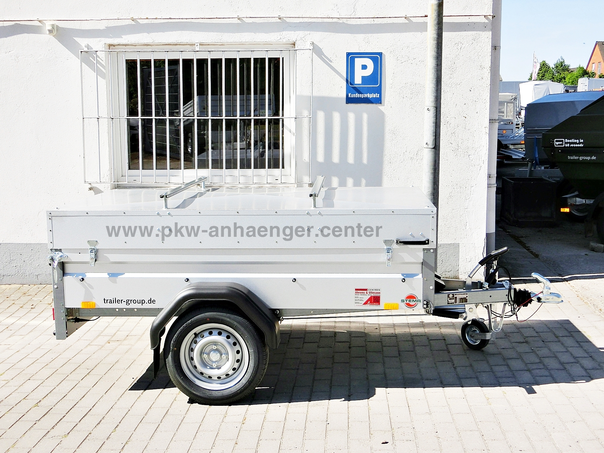 Deckelanhänger STEMA 750kg 201x108x50cm gebremst 100km/h