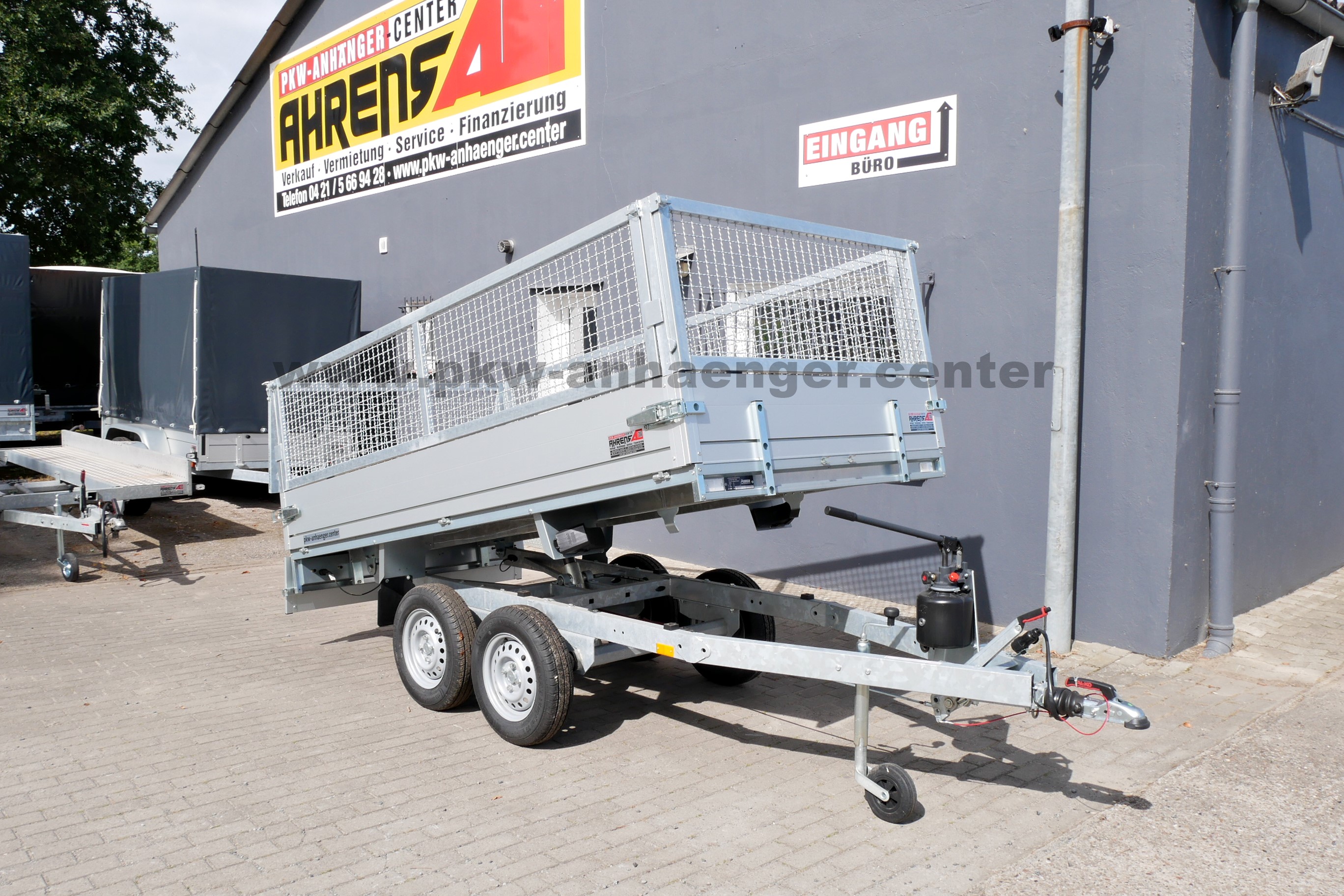 Anssems KLTT 2000 305x150x90cm Gitteraufsatz Rückwärtskipper Tandem
