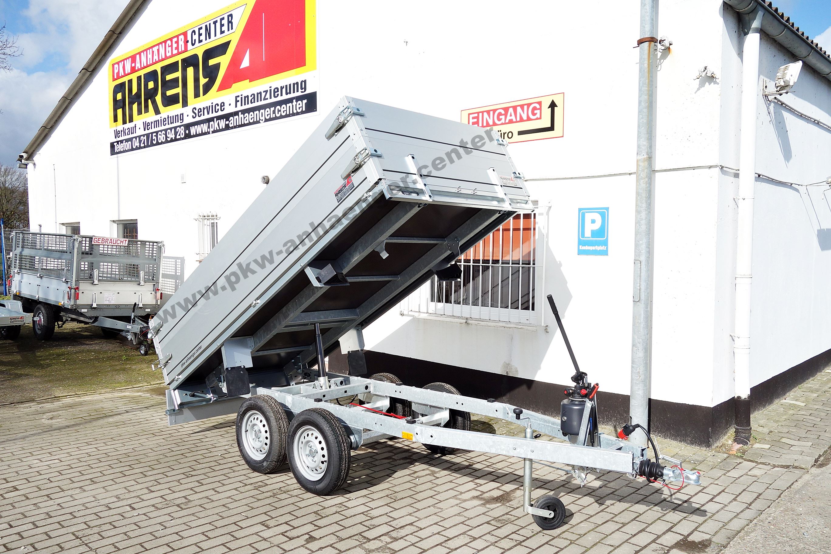 Anssems KLTT 2000 305x150x60cm Rückwärtskipper Bordwandaufsatz Tandem