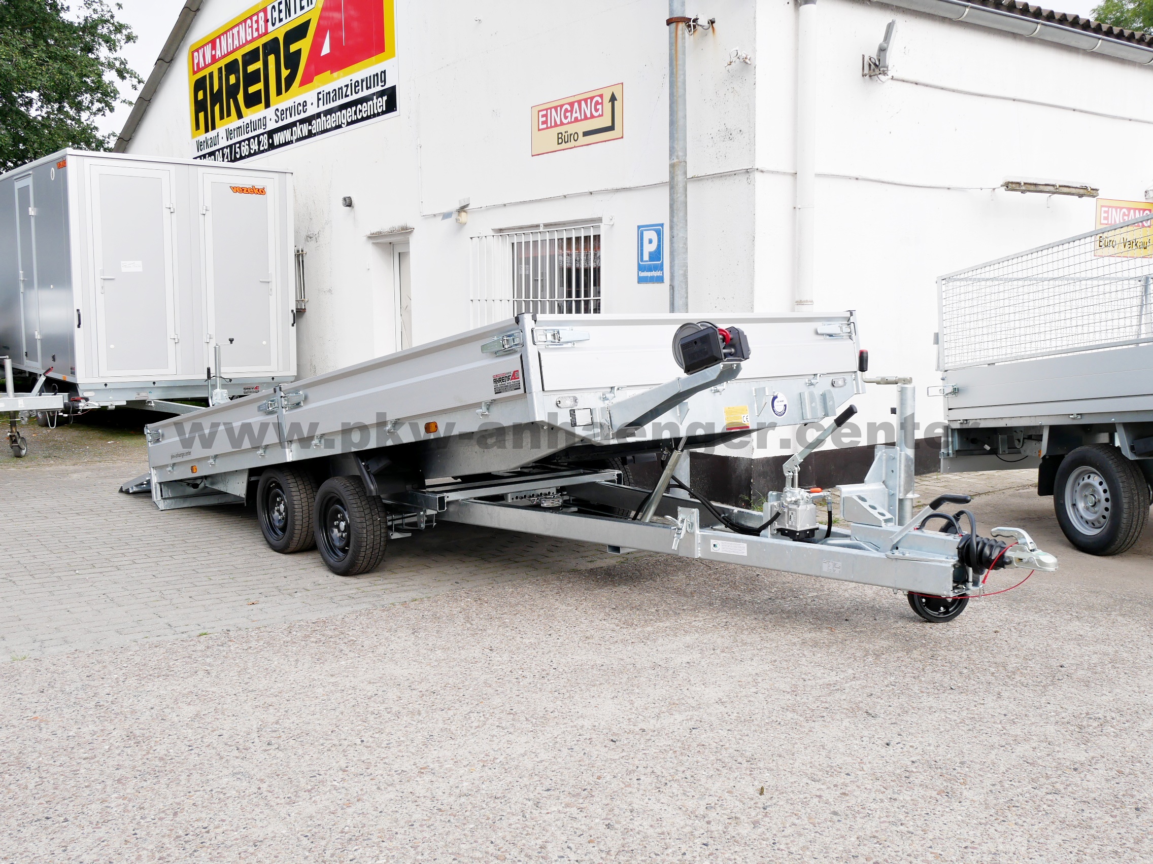 Hapert INDIGO HT2 3500kg 455x200x30cm Maschienentransporter ankippbar Hochlader Parabel