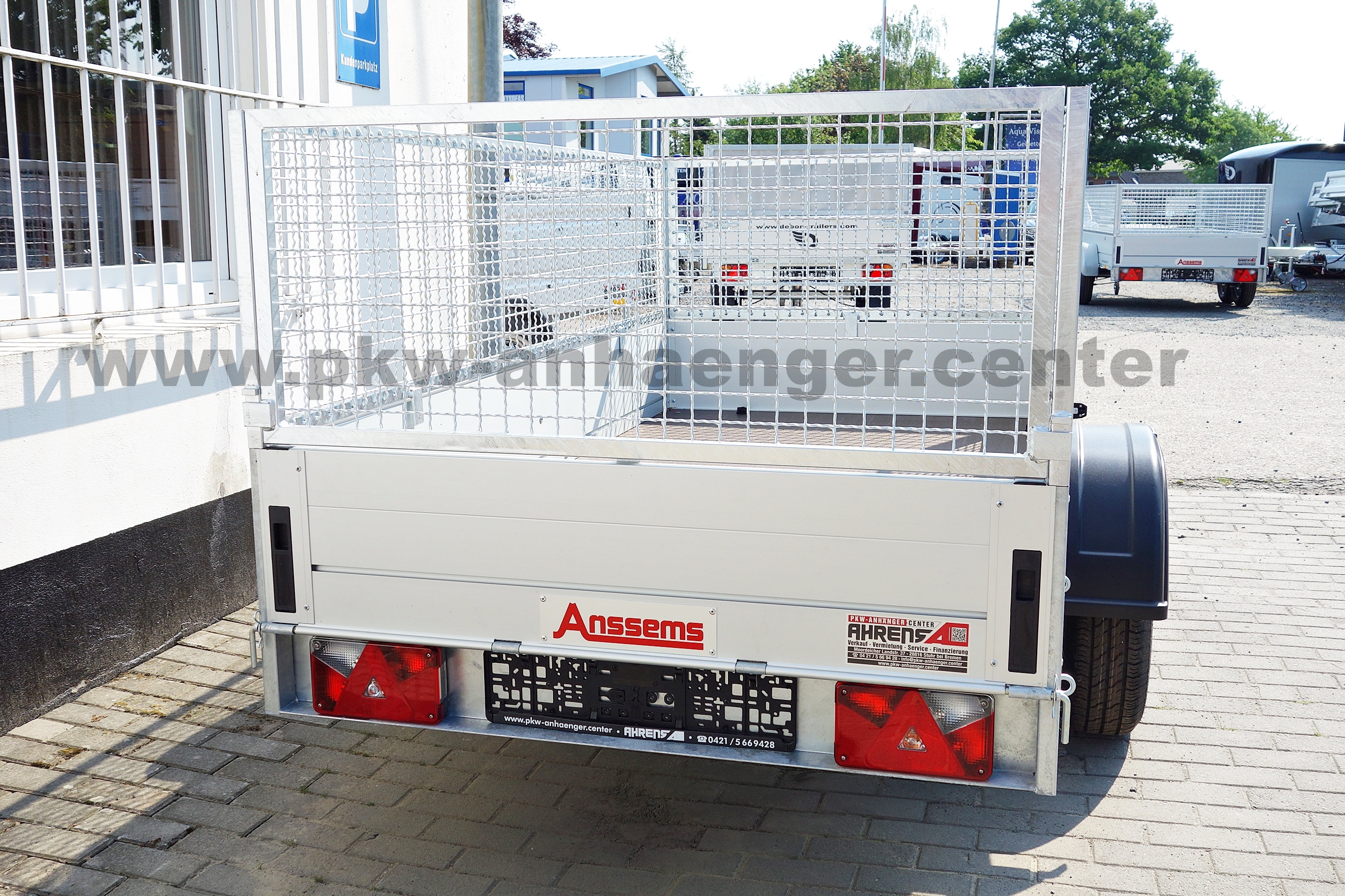 Anssems GTB 1200 251x126x85cm Anhänger Gitteraufsatz