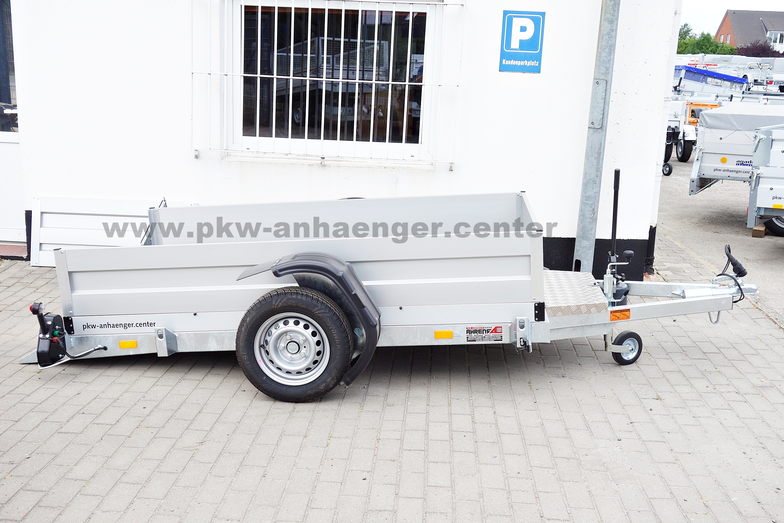 Vezeko Husky 1300kg 265x161x45cm Senkliftanhänger mit Aufsatz