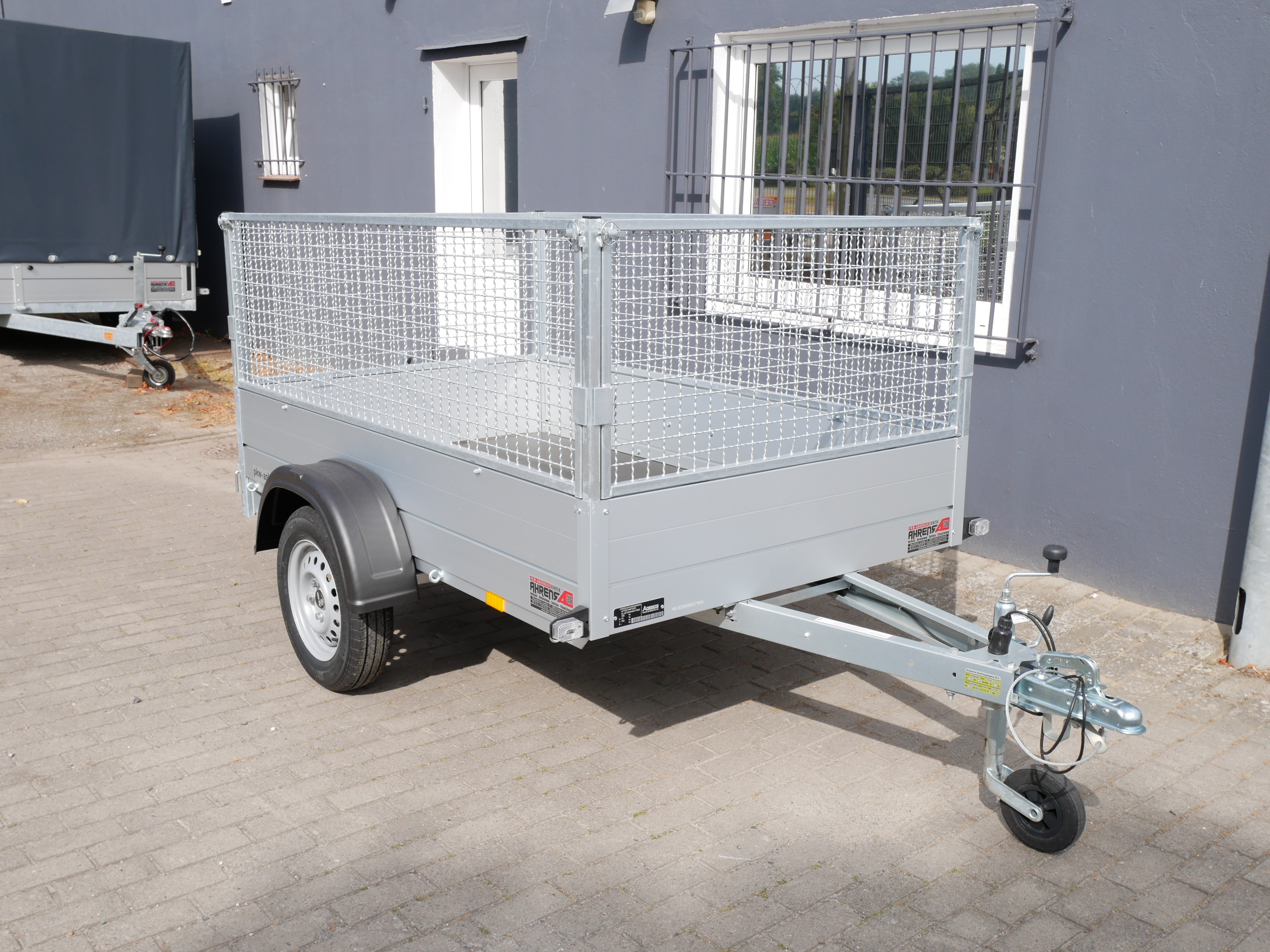 Anssems GT 750 211x126x90cm Kastenanhänger mit Gitteraufsatz