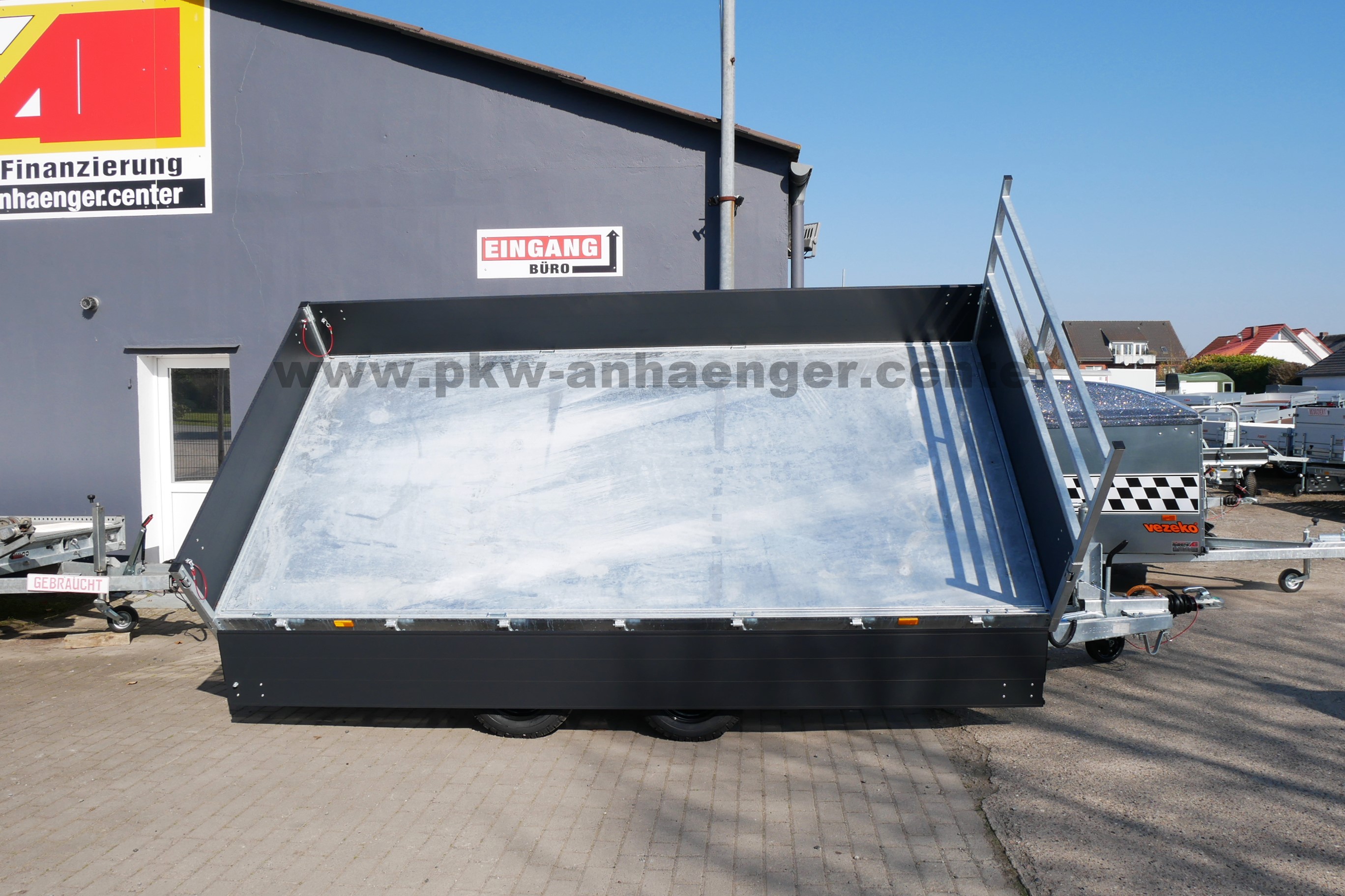 HAPERT COBALT-PLUS 3500kg 405x200x40cm Kipper mit Schienen Stützen Parabelfederung
