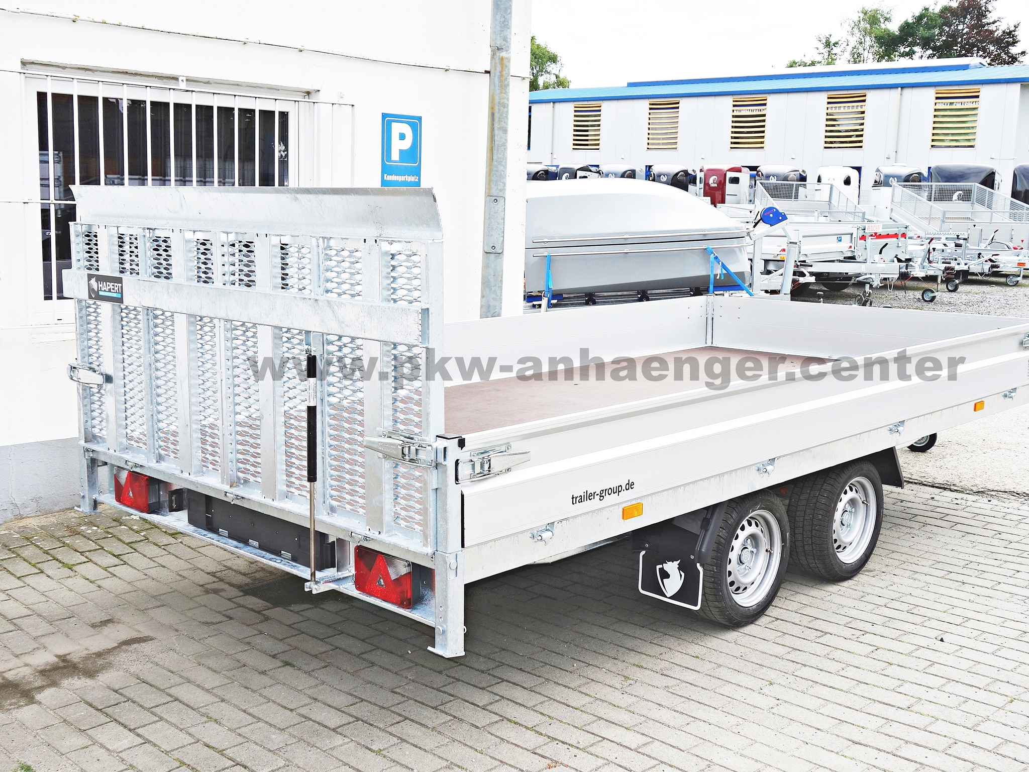 Hapert INDIGO HT2 2700kg 405x200x30cm Baumschienentransporter ankippbar Hochlader