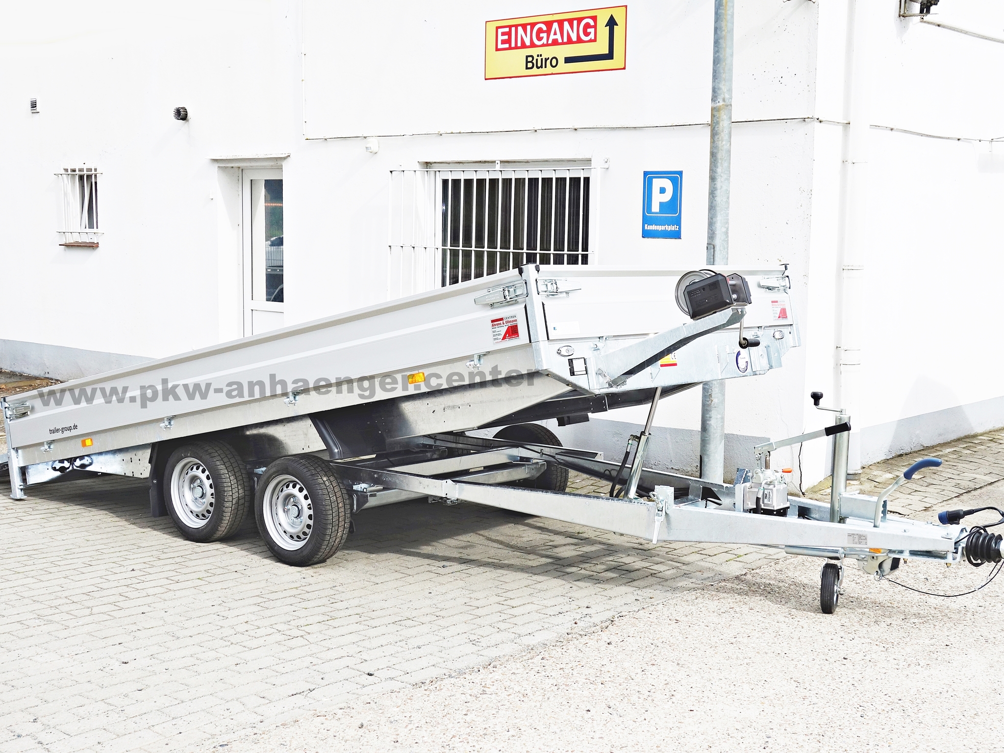Hapert INDIGO HT2 2700kg 405x200x30cm Baumschienentransporter ankippbar Hochlader