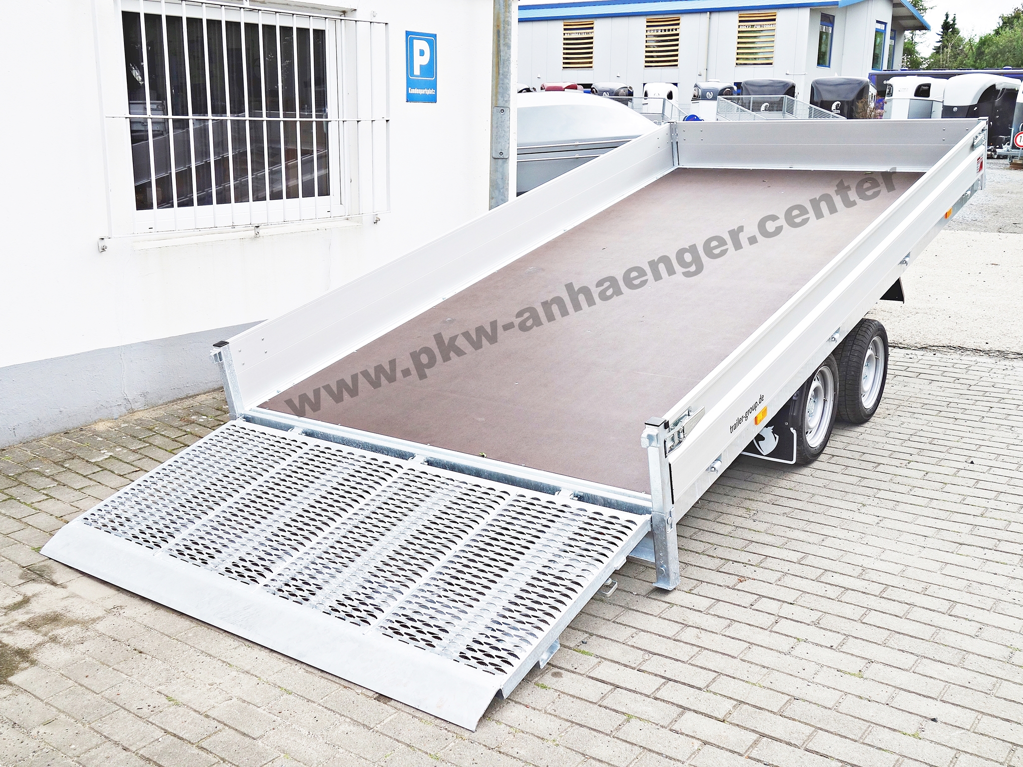 Hapert INDIGO HT2 2700kg 405x200x30cm Baumschienentransporter ankippbar Hochlader