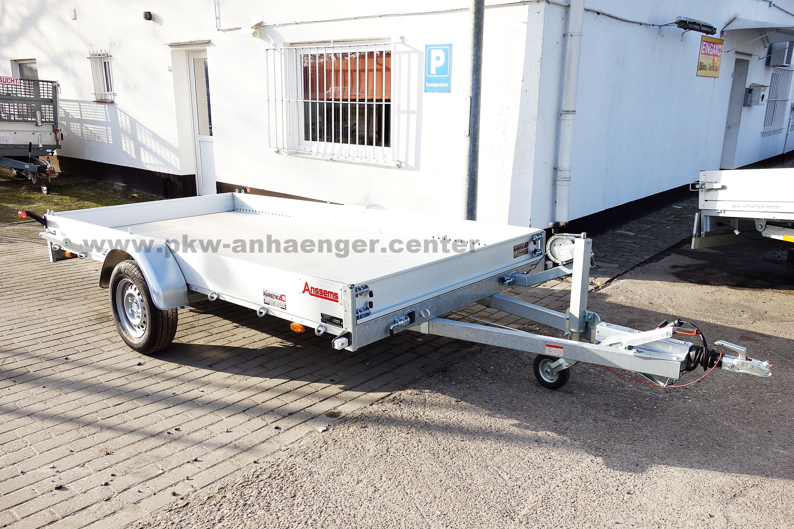 Anssems AMT 1200 340x170 Autotrailer mit Aluboden für Kleinfahrzeuge