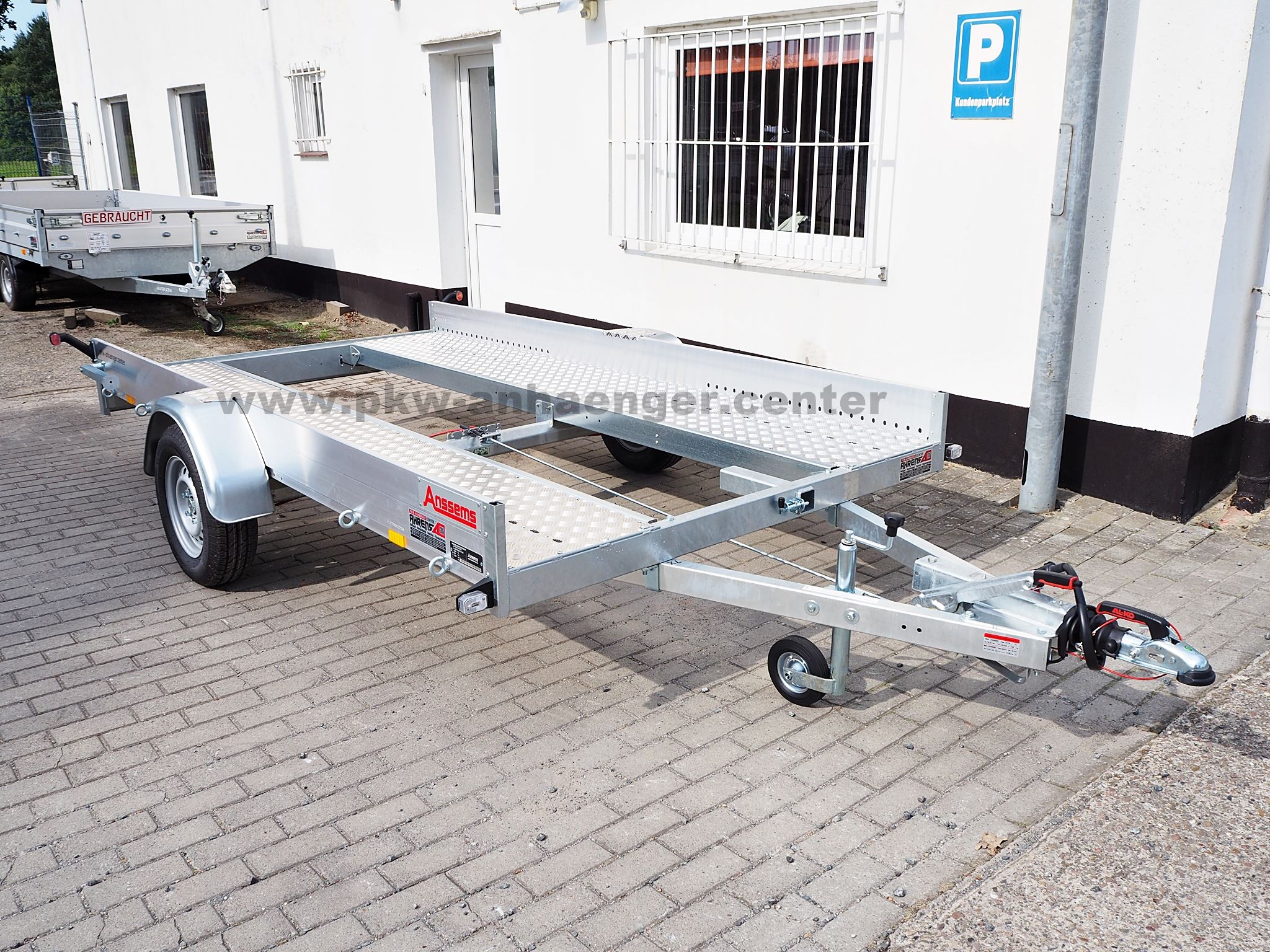 Anssems AMT 1300 340x180 ECO Autotrailer mit Aluboden für Kleinfahrzeuge