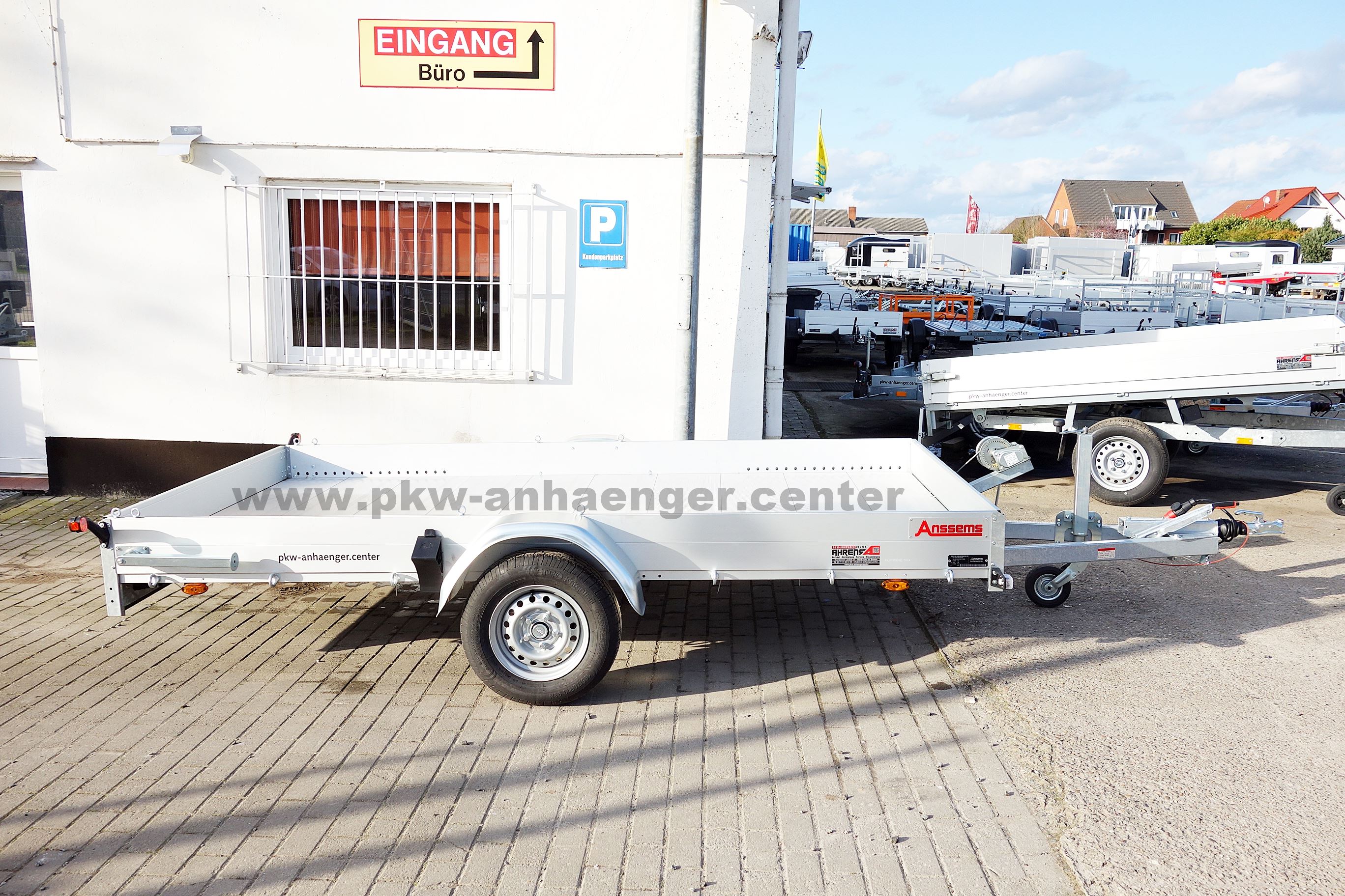 Anssems AMT 1200 340x170 Autotrailer mit Aluboden für Kleinfahrzeuge