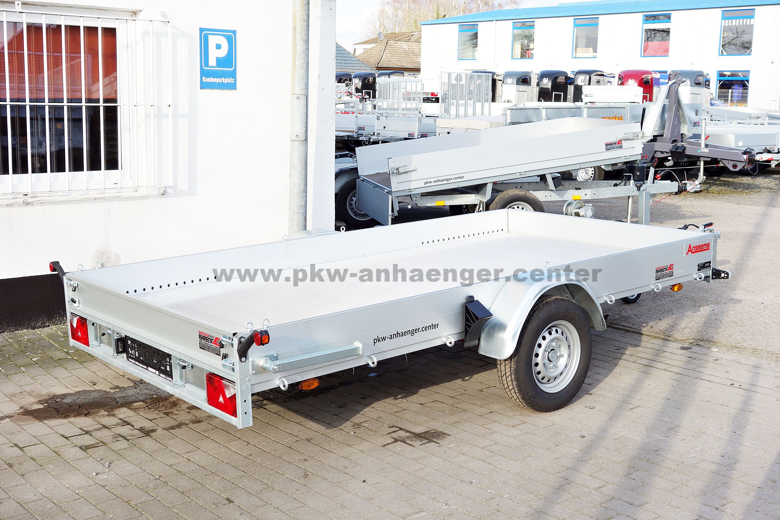 Anssems AMT 1200 340x170 Autotrailer mit Aluboden für Kleinfahrzeuge