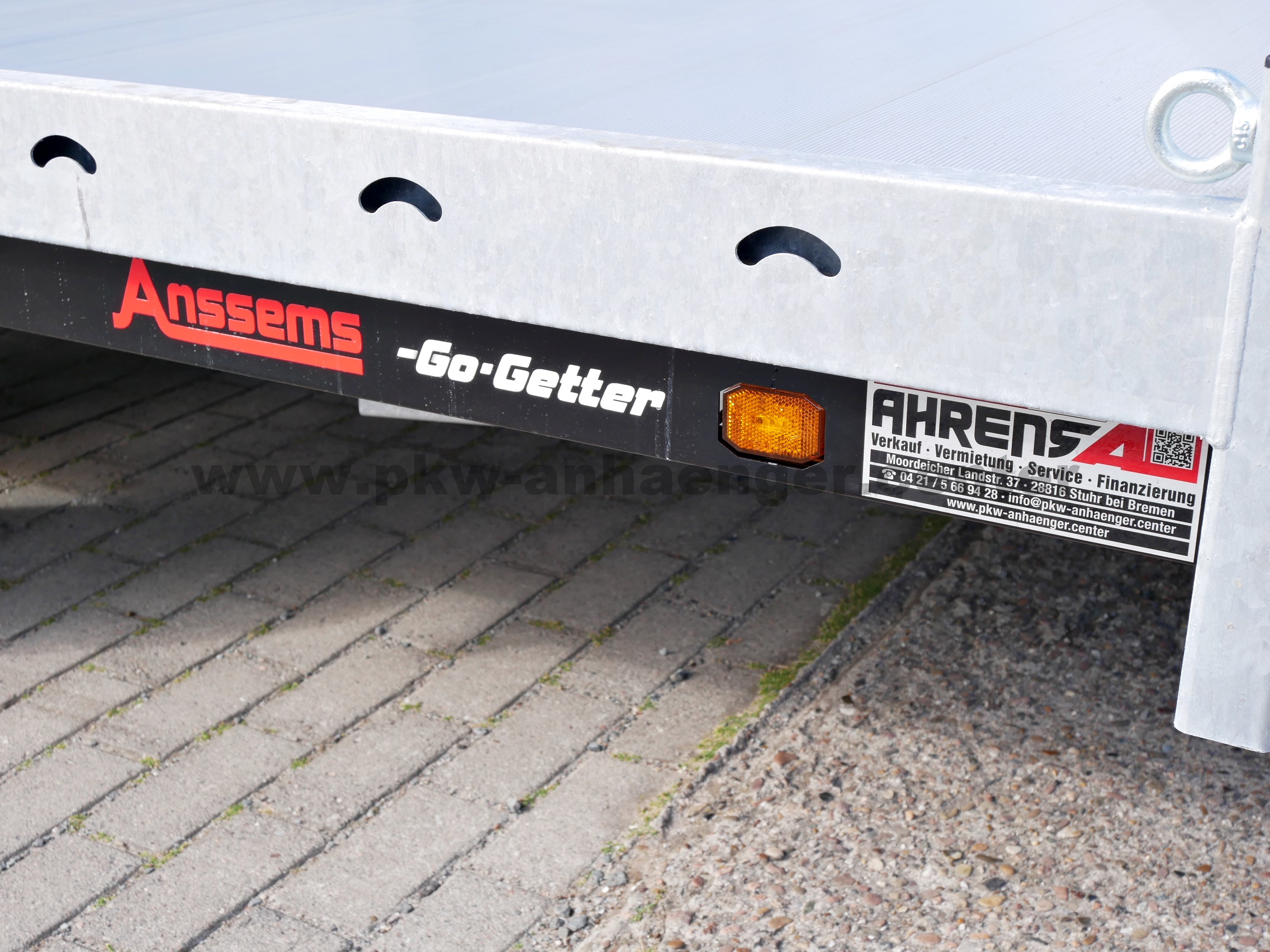 Anssems MSX 3000 405x200 Go-Getter Autotrailer mit Aluboden